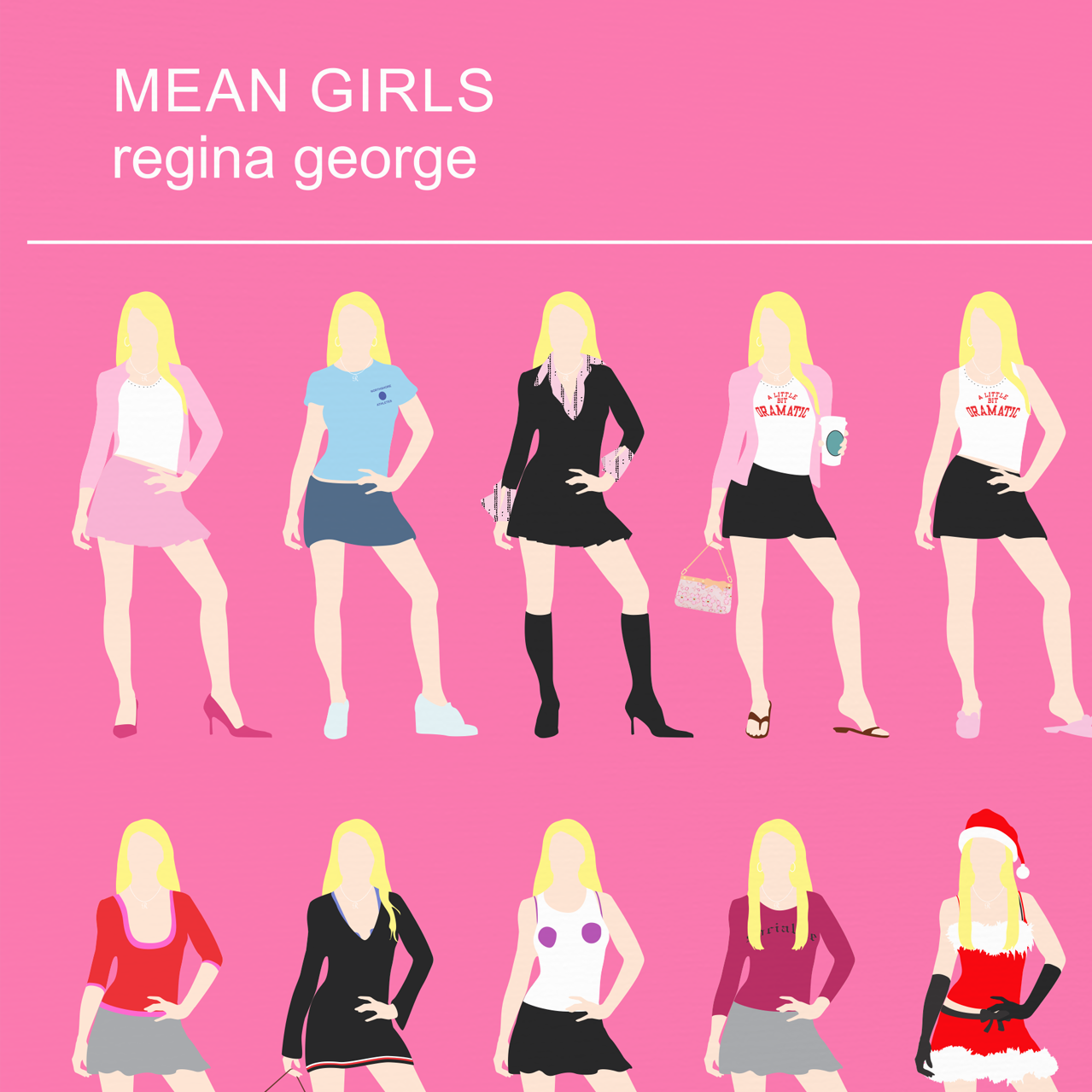 Mean Girls set of 2 posters - Regina George and Cady Heron
