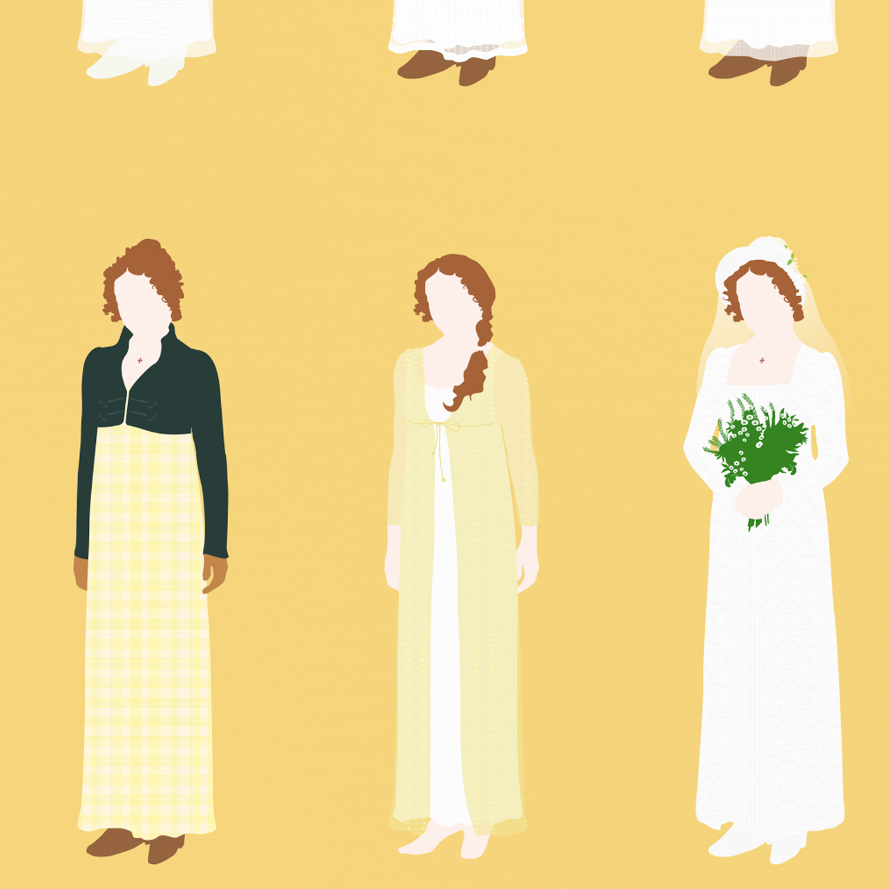 Pride and Prejudice regency poster, Elizabeth Bennet, Jane Austen
