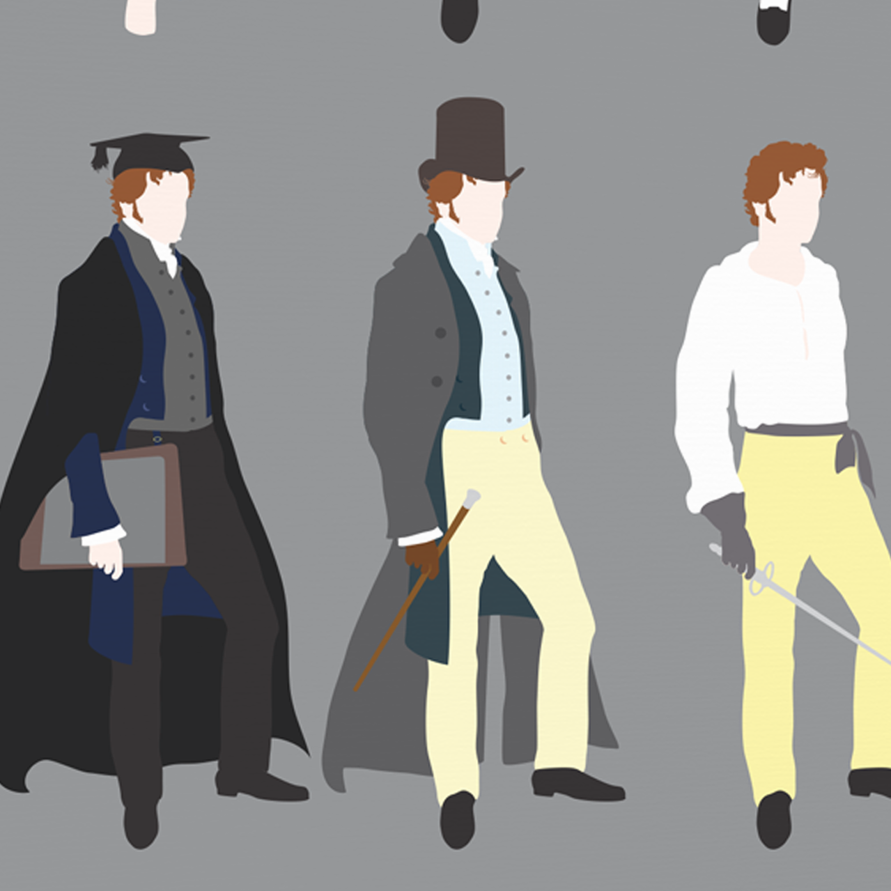 Colin Firth as Mr Darcy Regency poster, Pride and Prejudice 1995 BBC TV series