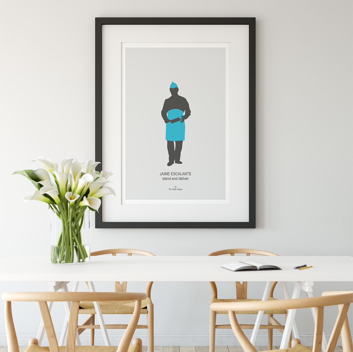 Stand and Deliver poster, Edward James Olmos print as teacher Jaime Escalante