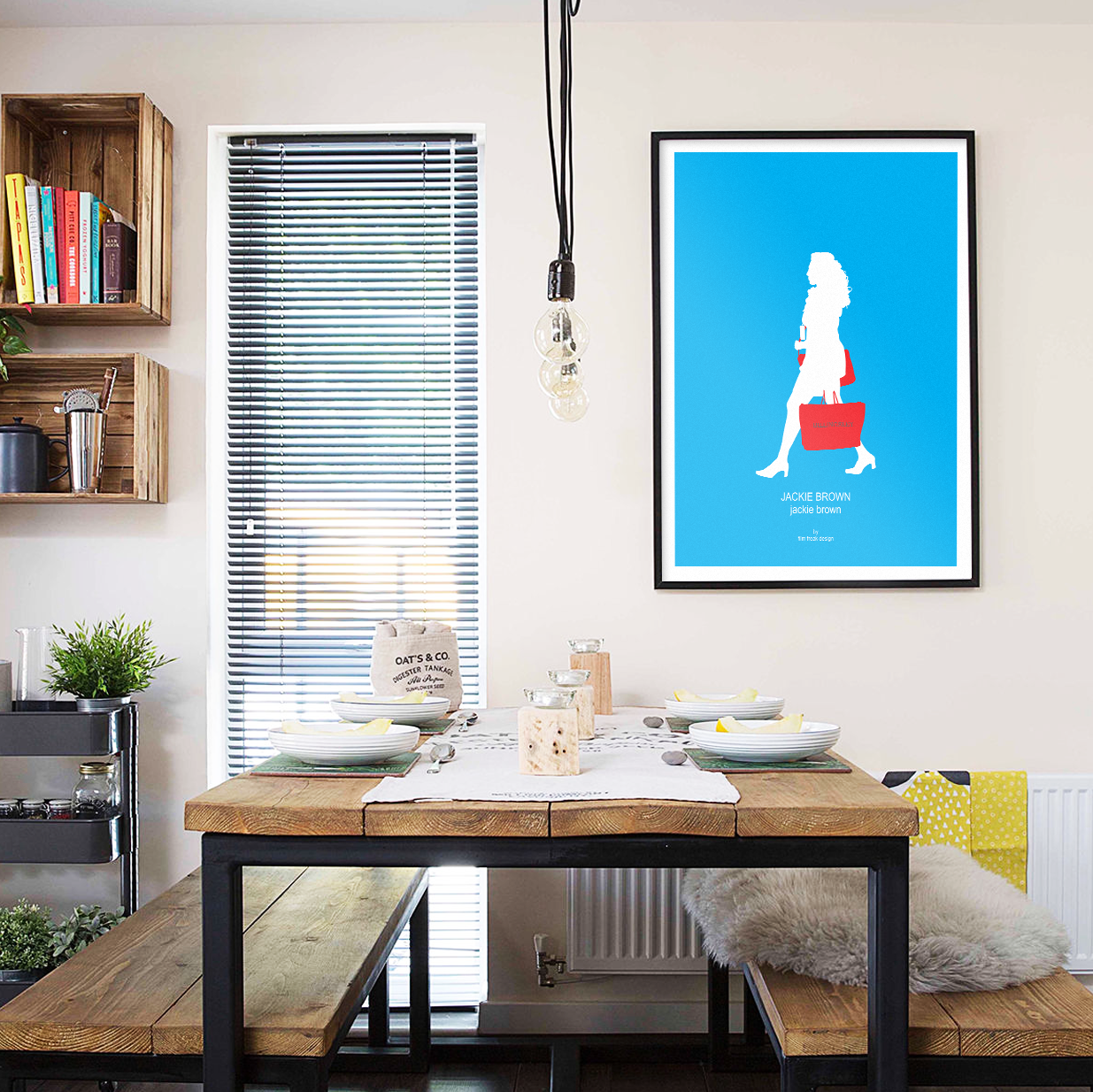 Jackie Brown Poster, Quentin Tarantino Minimalist Movie