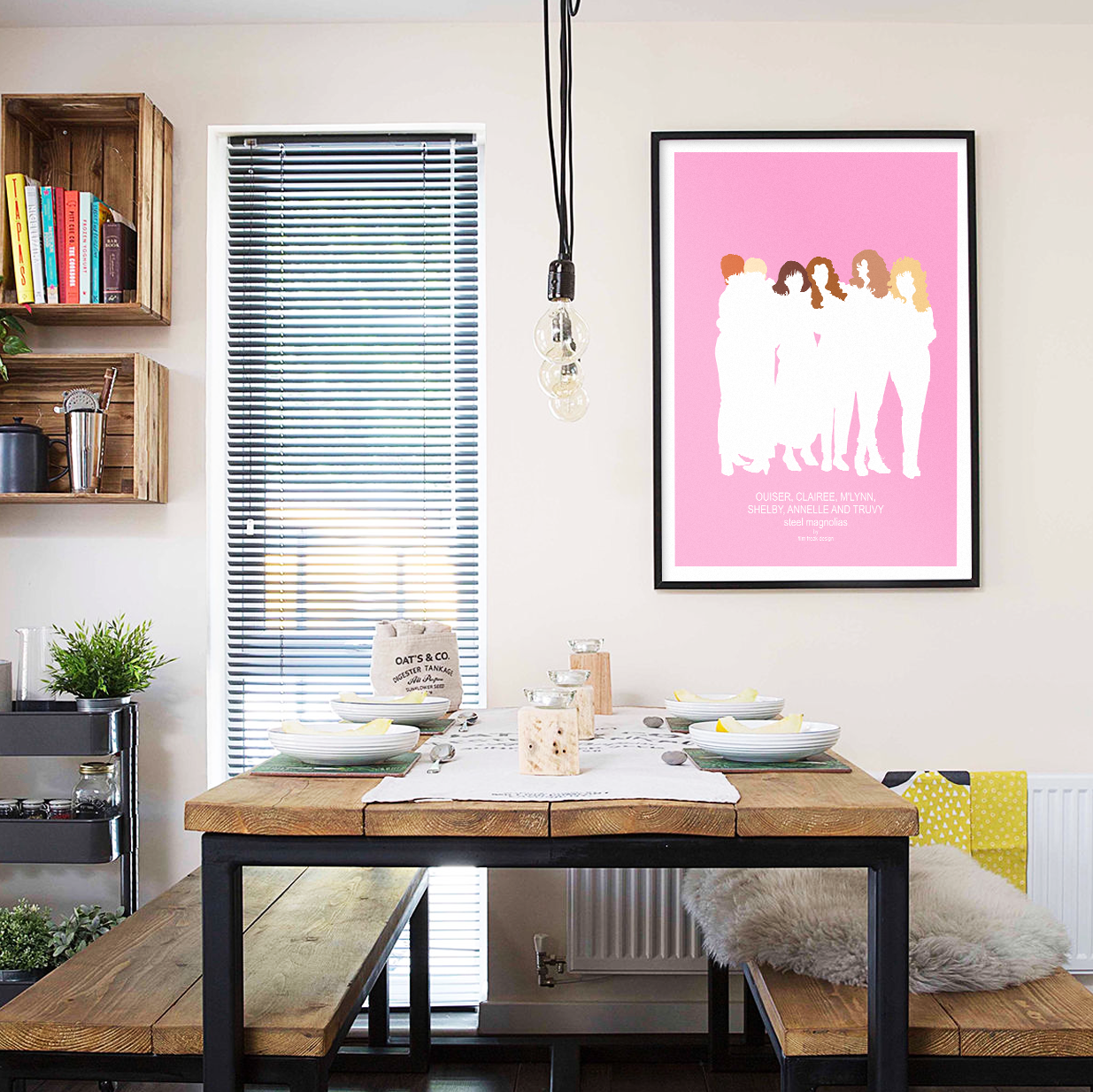 Steel Magnolias decor Minimalist Movie Poster - 1989