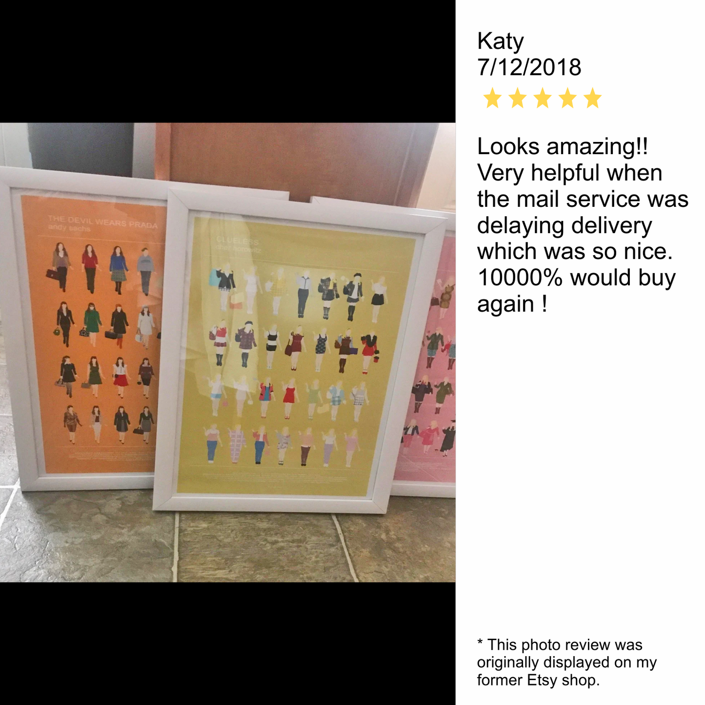 Clueless, The Devil Wears Prada and Legally Blonde Set of 3 fashion movie posters