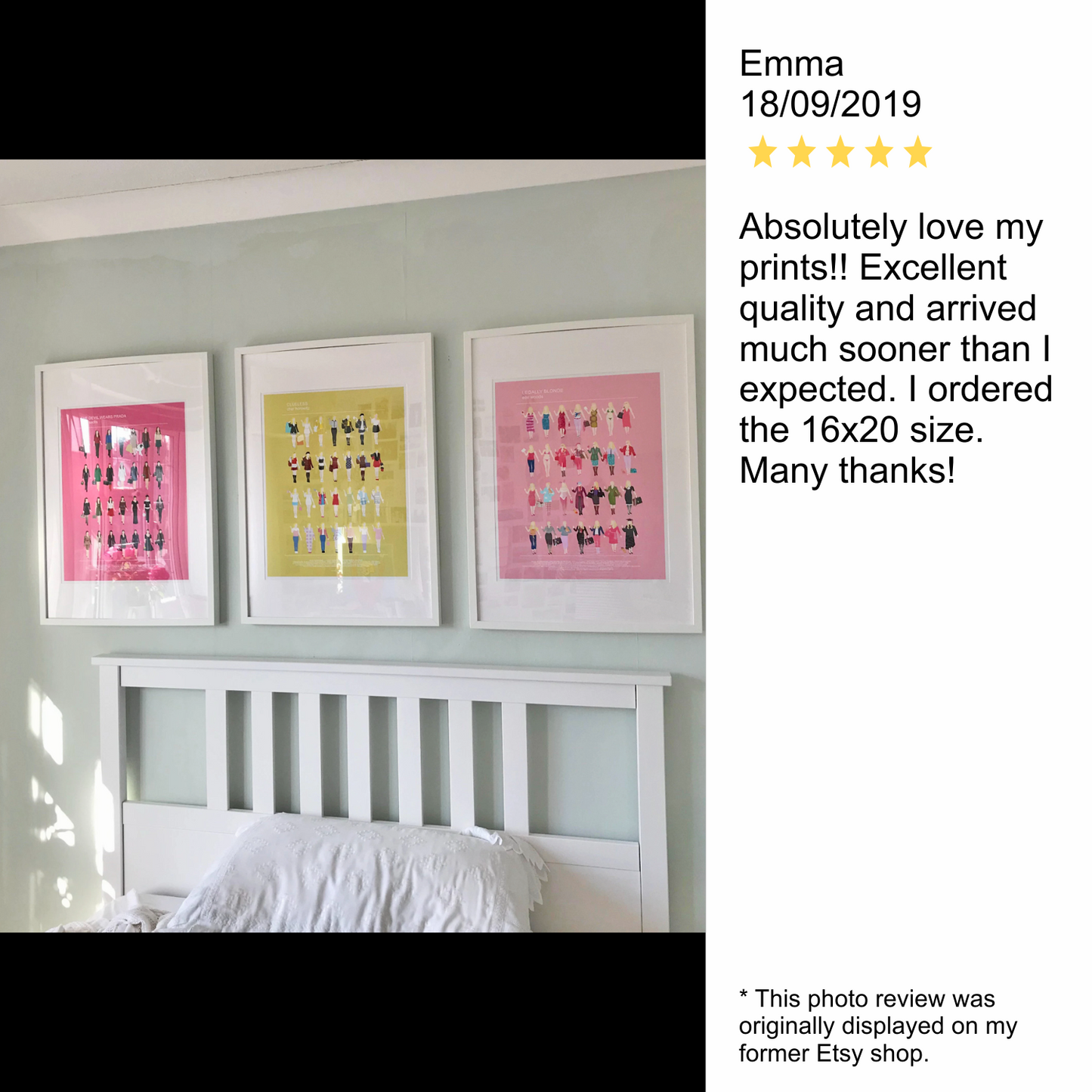 Clueless, The Devil Wears Prada and Legally Blonde Set of 3 fashion movie posters