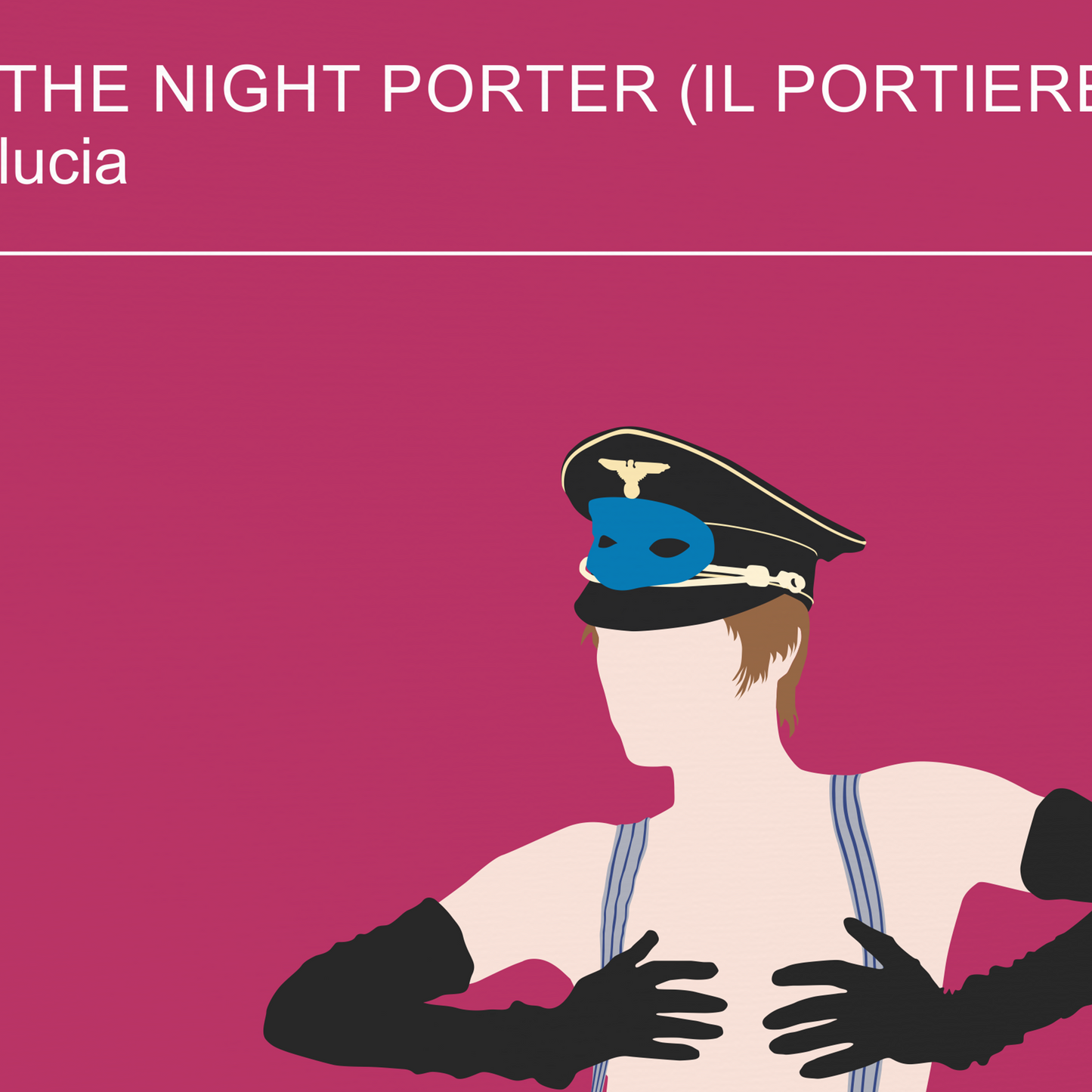 New Item! The Night Porter movie poster, Charlotte Rampling as Lucia