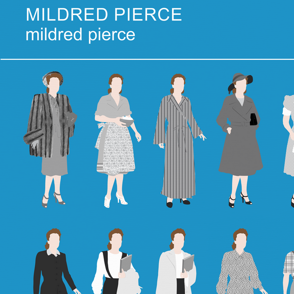 New item! Mildred Pierce fashion poster, Joan Crawford fan art