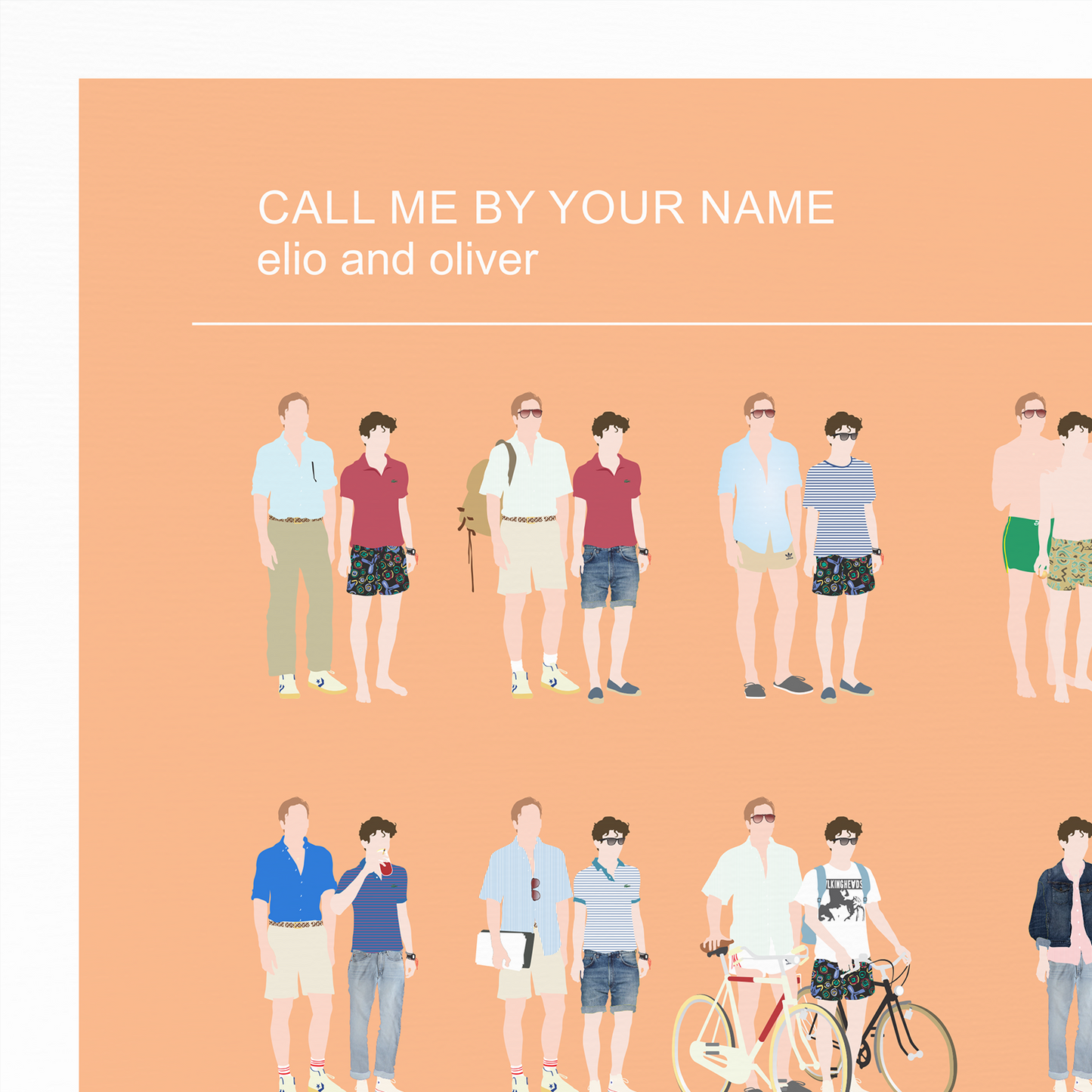LGBT-Themed set of movie posters, Call Me By Your Name + Carol