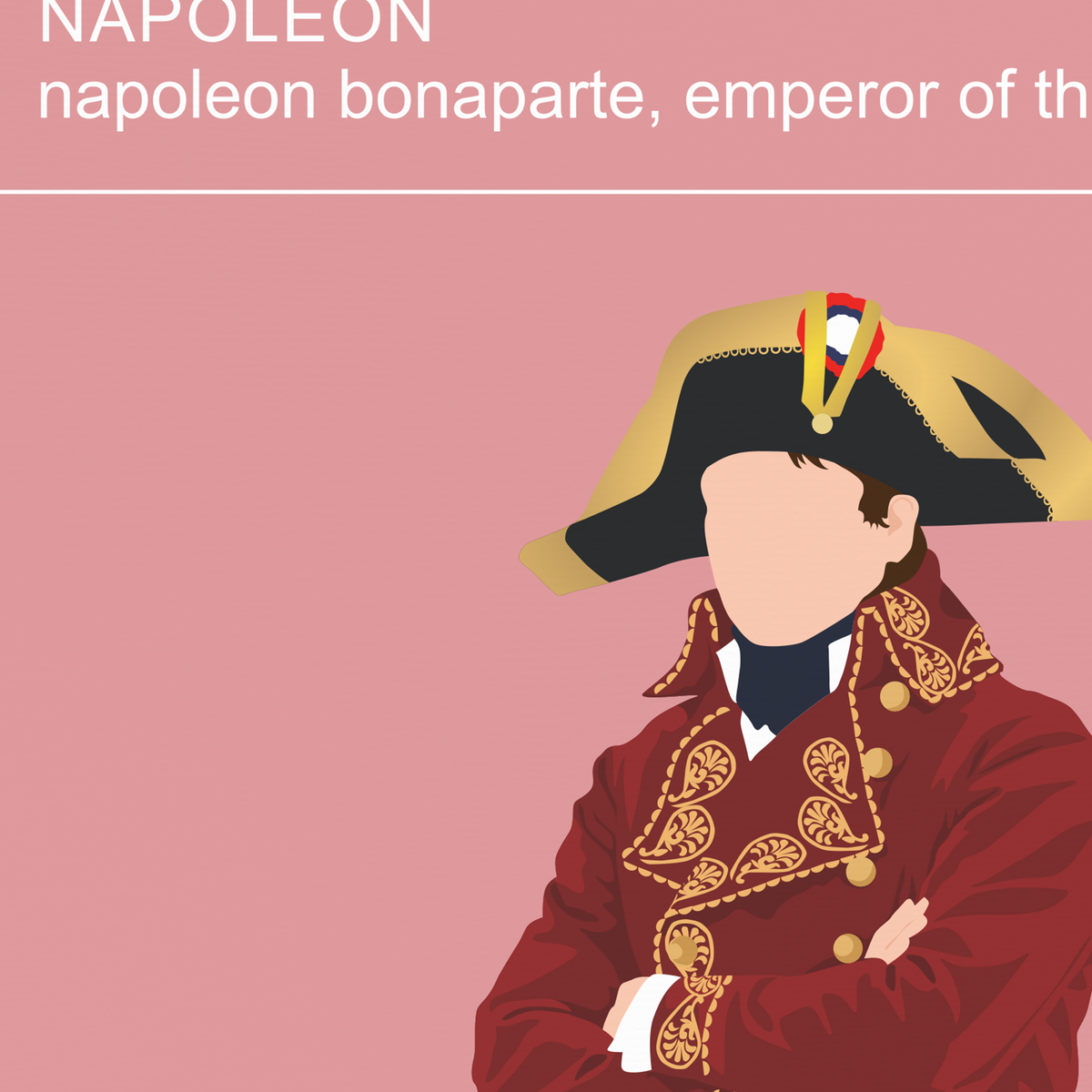 New poster! Napoleon Poster – Joaquin Phoenix Costume Illustration | Movie Fashion Print