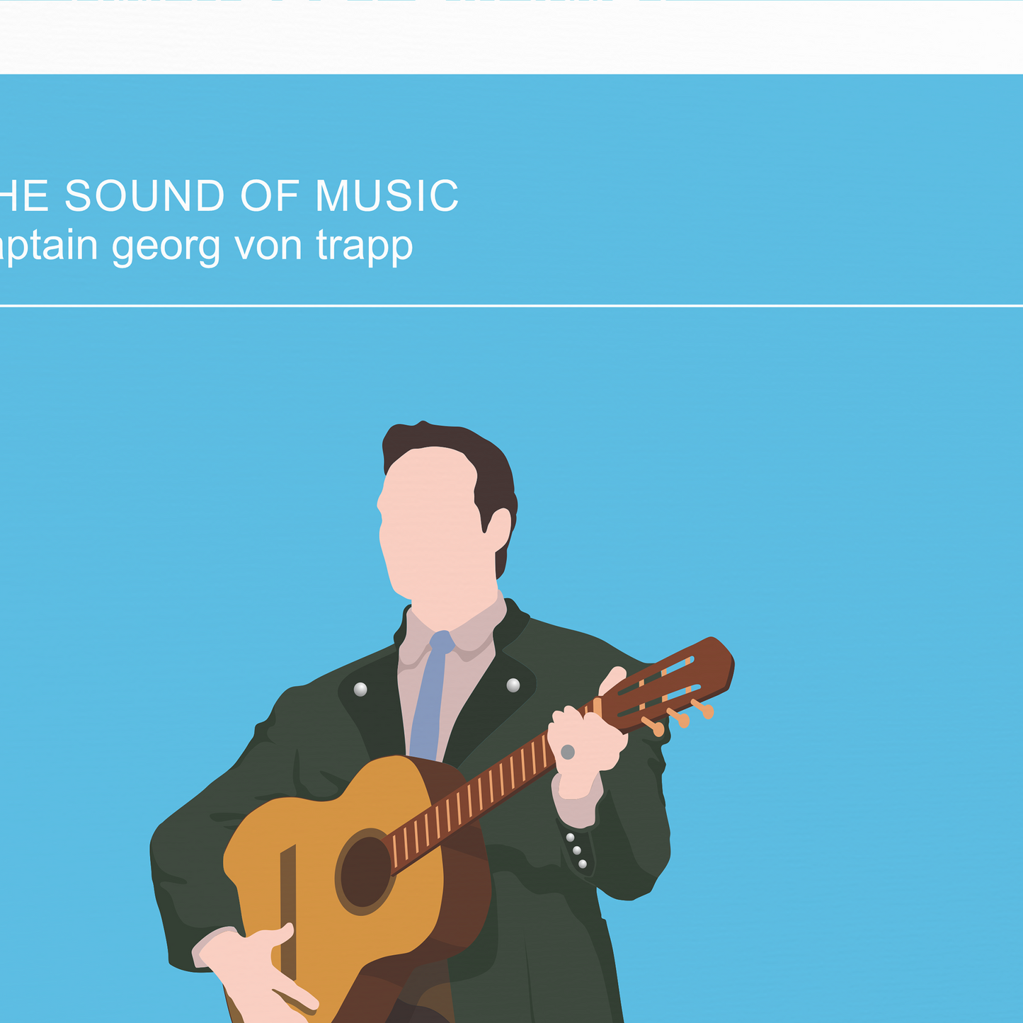 The Sound of Music Set of 2 minimalist movie posters
