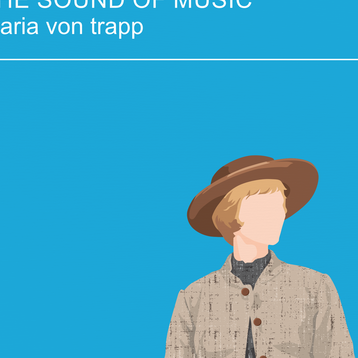 New version! The Sound of Music Poster – Julie Andrews as Maria | Movie Fashion Print