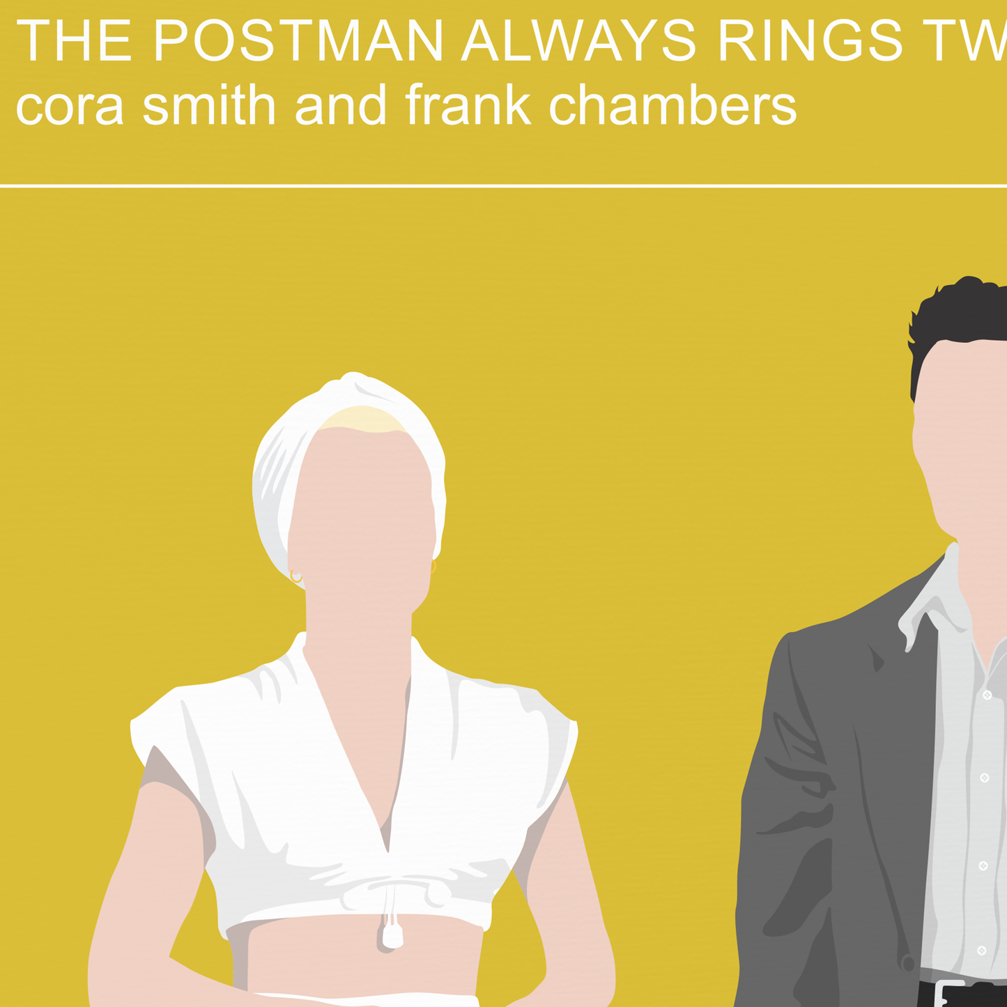 Lana Turner and John Garfield poster, The Postman Always Rings Twice 1946