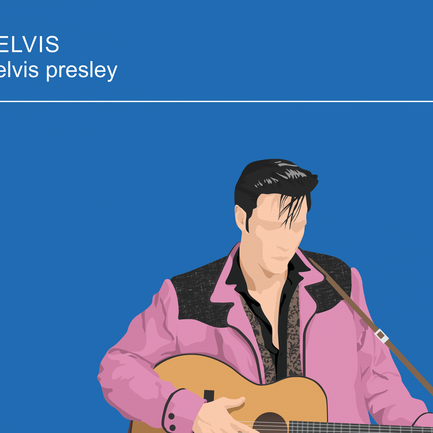 New item! Elvis Poster – Austin Butler Costume Illustration | Movie Fashion Print