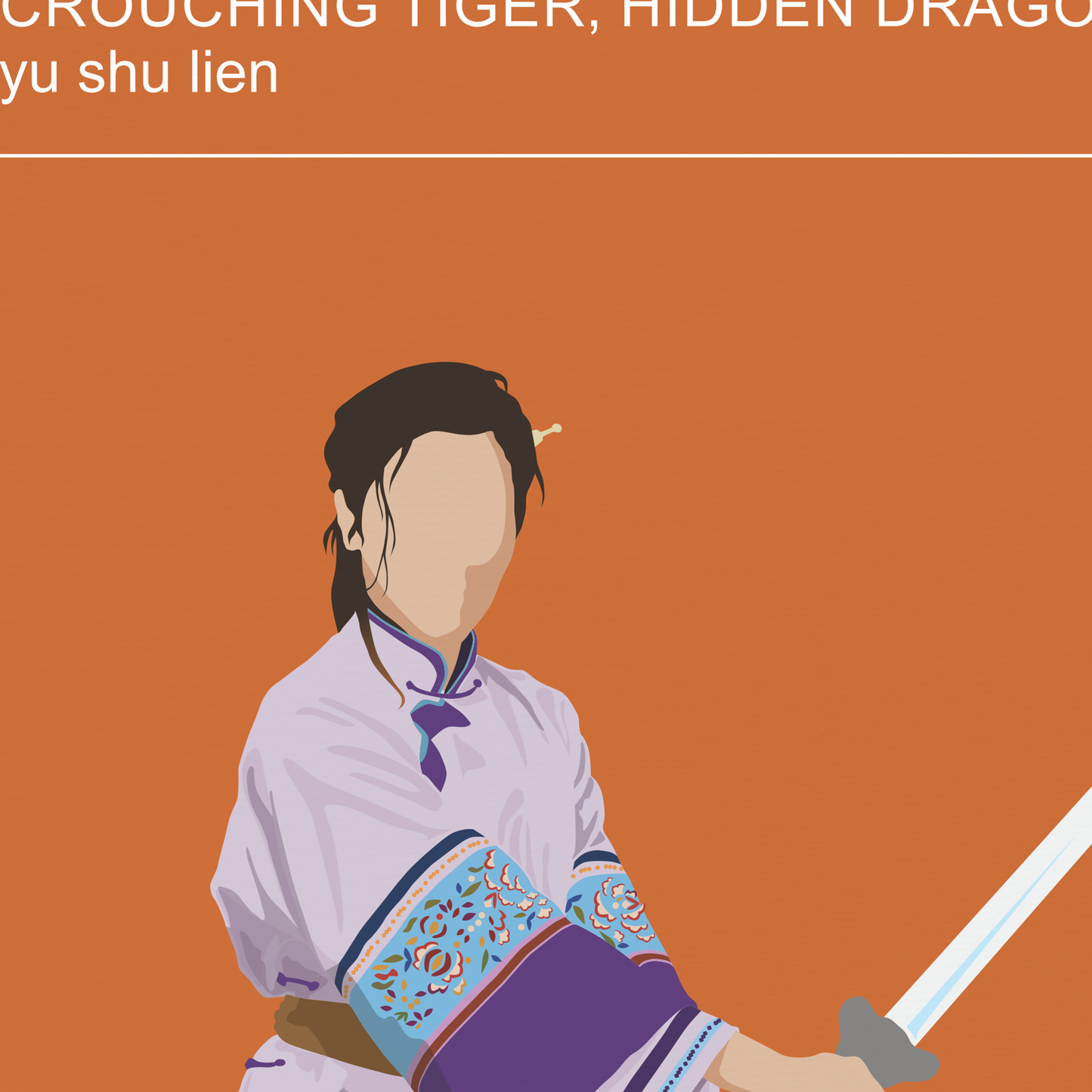 Yu Shu Lien from Crouching Tiger, Hidden Dragon, martial arts poster