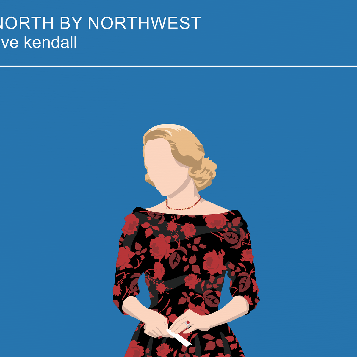 New Poster! North by Northwest 1959 movie poster, Eva Marie Saint Bergdorf-Goodman dress, Alfred Hitchcock