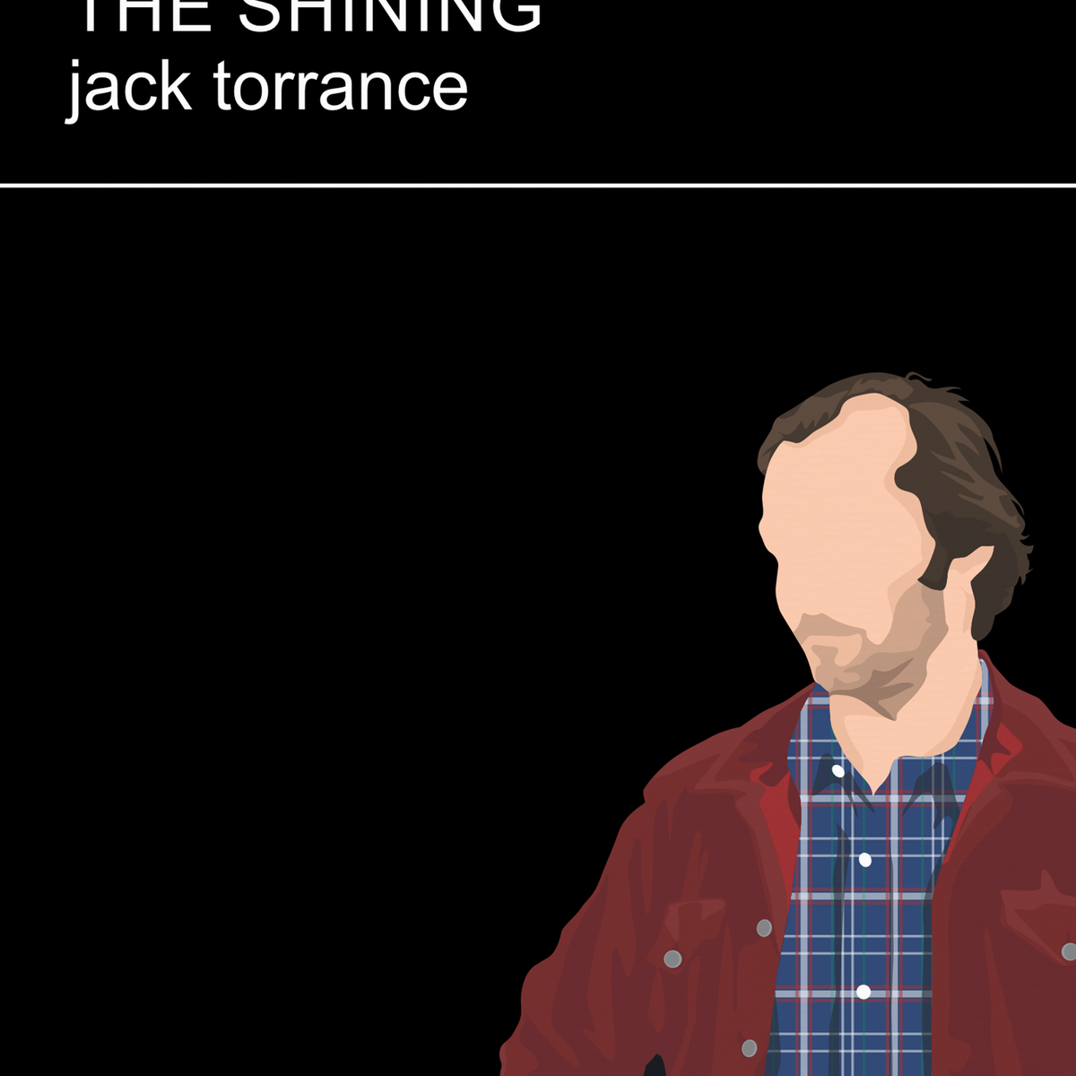 The Shining movie poster, Jack Torrance, Stanley Kubrick