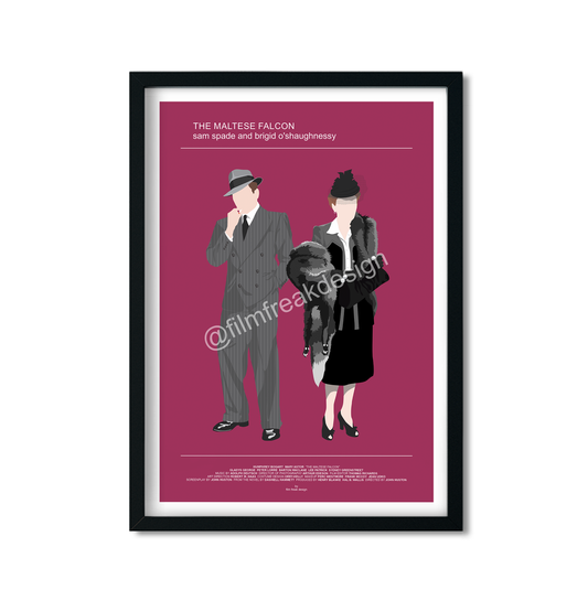 The Maltese Falcon movie poster, Femme Fatale Film Noir, Humphrey Bogart Mary Astor