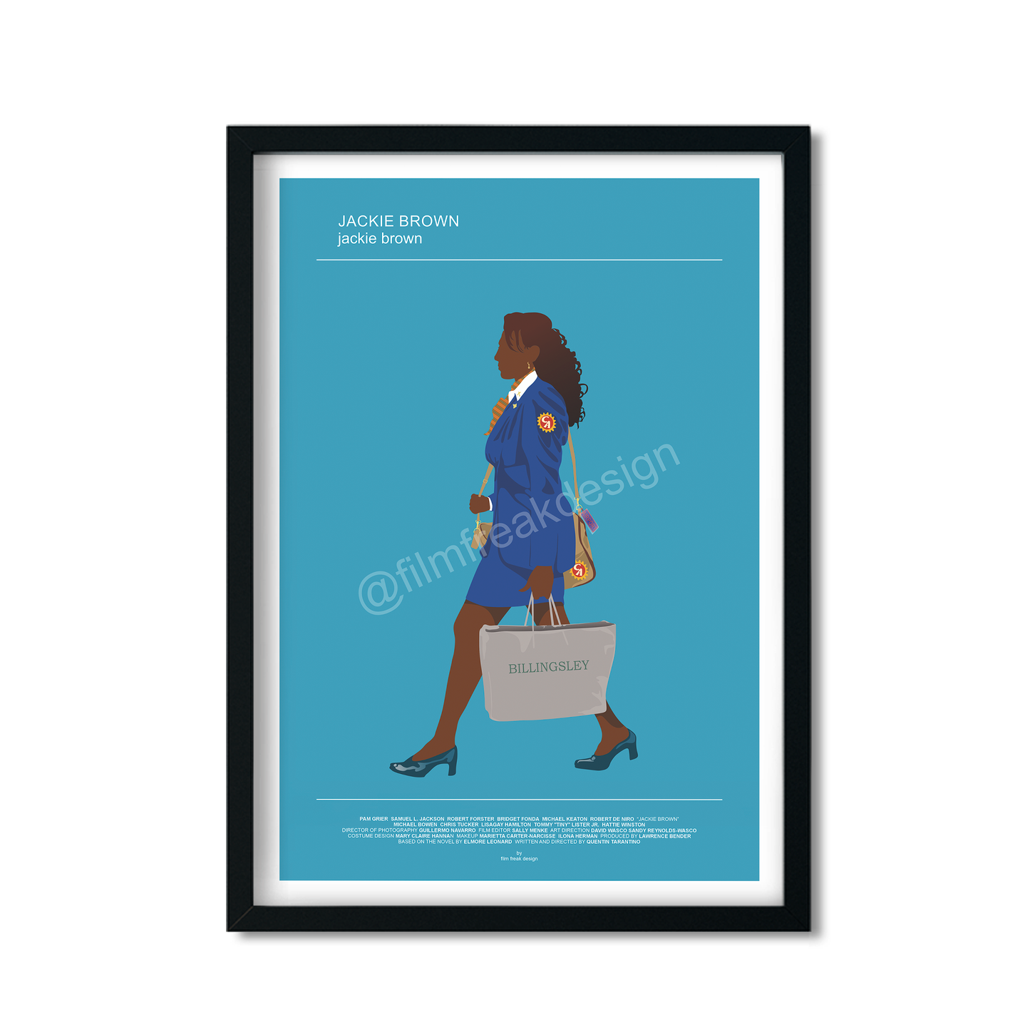 Jackie Brown Poster, Pam Grier in a Quentin Tarantino Movie