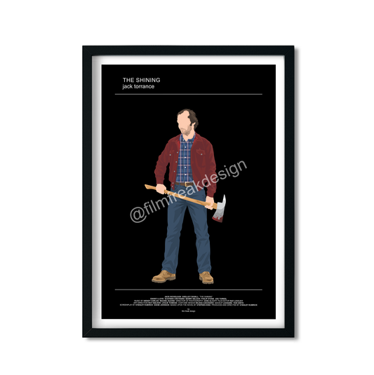 The Shining movie poster, Jack Torrance, Stanley Kubrick