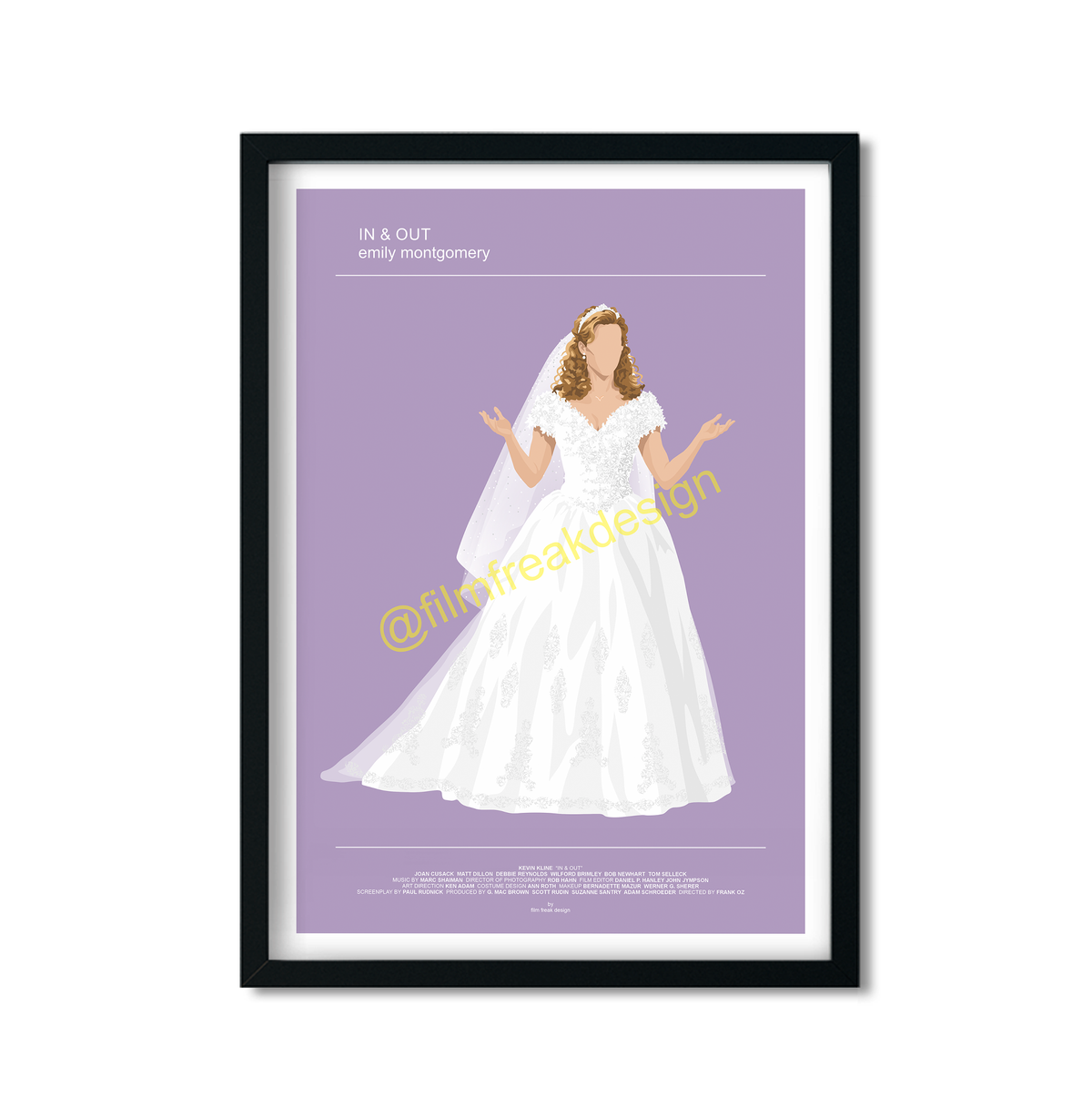 New print! In & Out Poster – Joan Cusack as Emily Montgomery | LGBTQ+ Fashion Print
