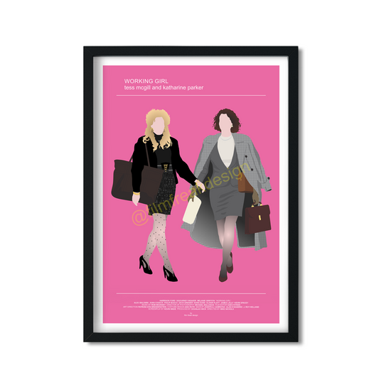 New Item! Working Girl fashion poster, Melanie Griffith and Sigourney Weaver