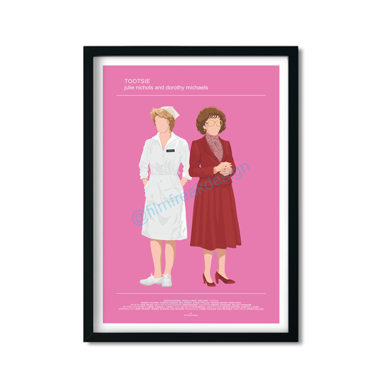 New poster! Tootsie 1982 poster, Dustin Hoffman as Dorothy Michaels, Jessica Lange as Julie Nichols