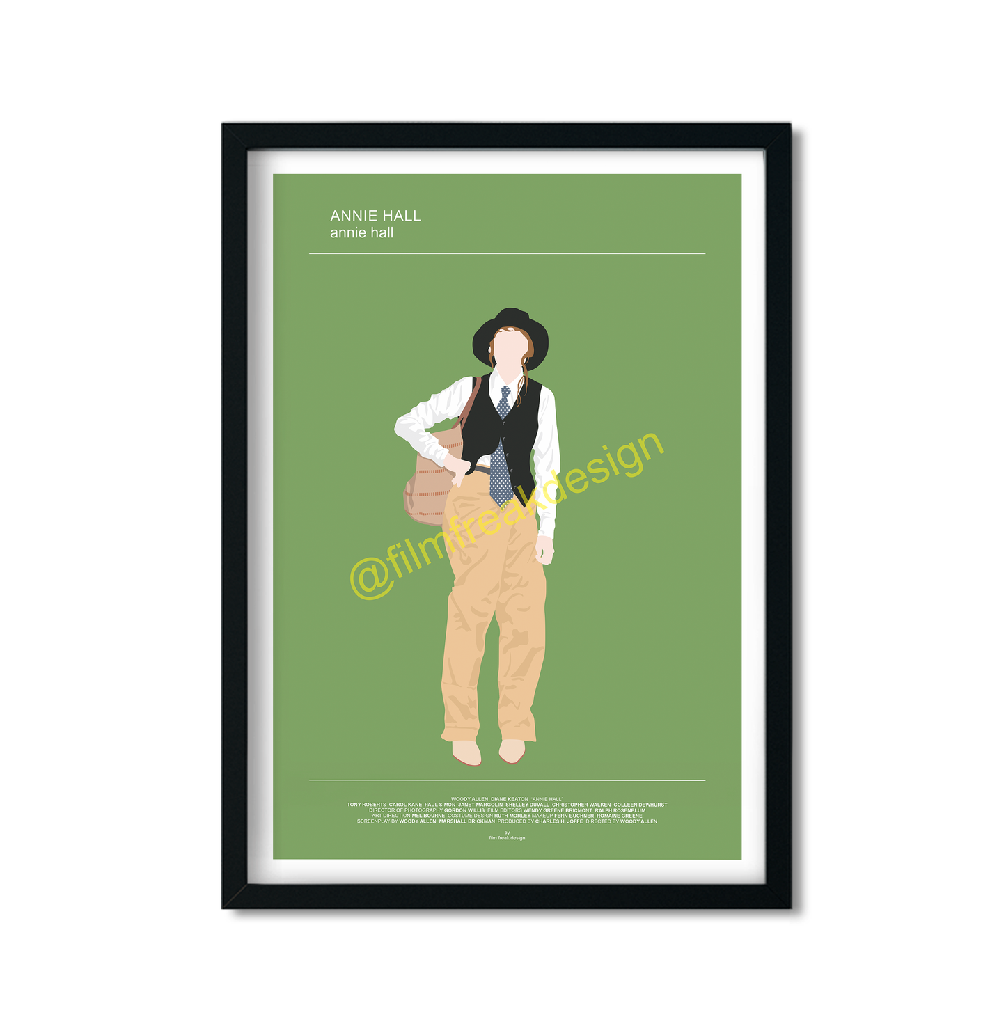 Annie Hall movie poster, Diane Keaton Style, Woody Allen