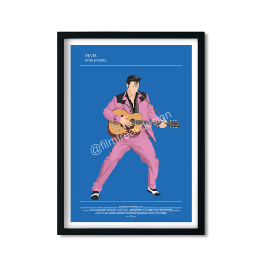 New item! Elvis Poster – Austin Butler Costume Illustration | Movie Fashion Print