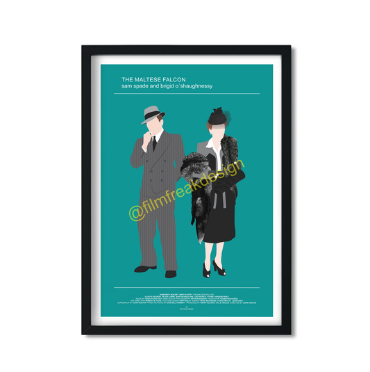 The Maltese Falcon movie poster, Femme Fatale Film Noir, Humphrey Bogart Mary Astor