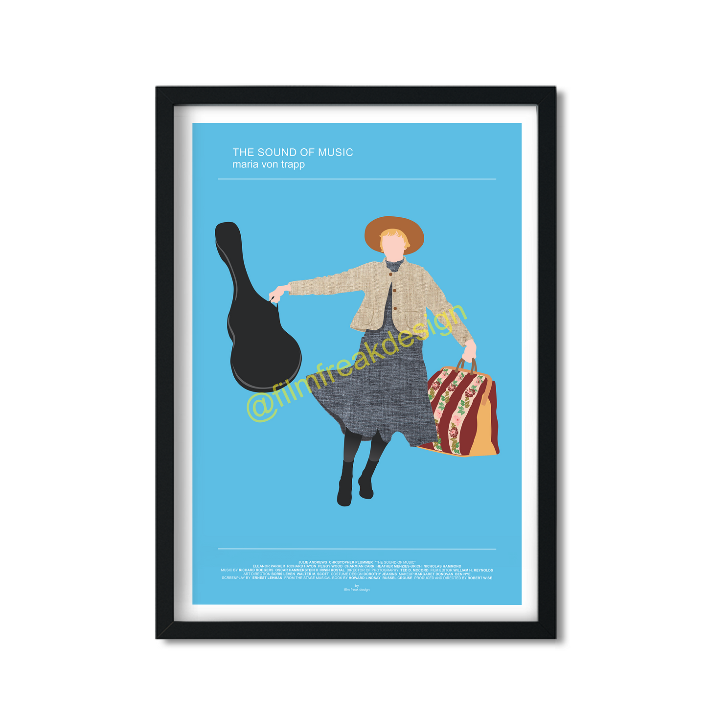 The Sound of Music poster, Julie Andrews as Fraulein Maria