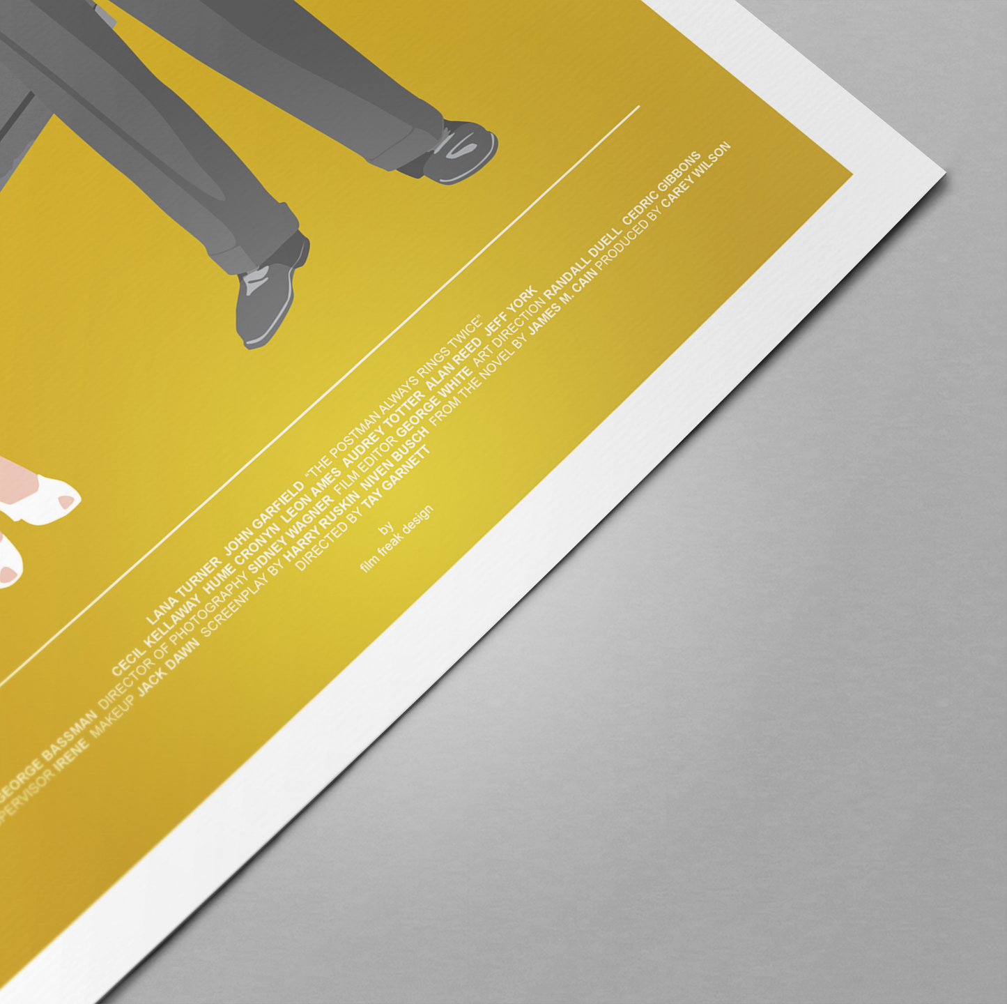 Lana Turner and John Garfield poster, The Postman Always Rings Twice 1946