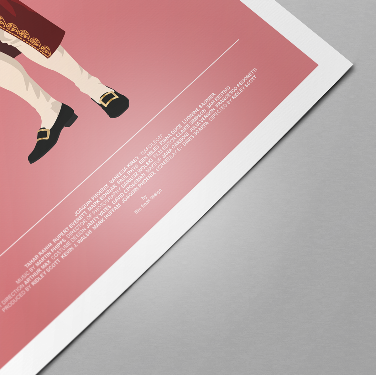New poster! Napoleon Poster – Joaquin Phoenix Costume Illustration | Movie Fashion Print