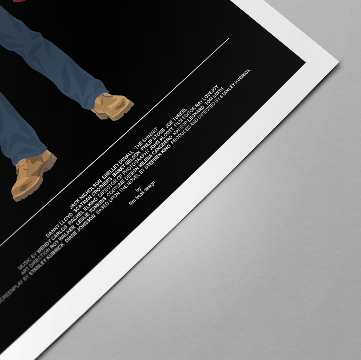 The Shining movie poster, Jack Torrance, Stanley Kubrick