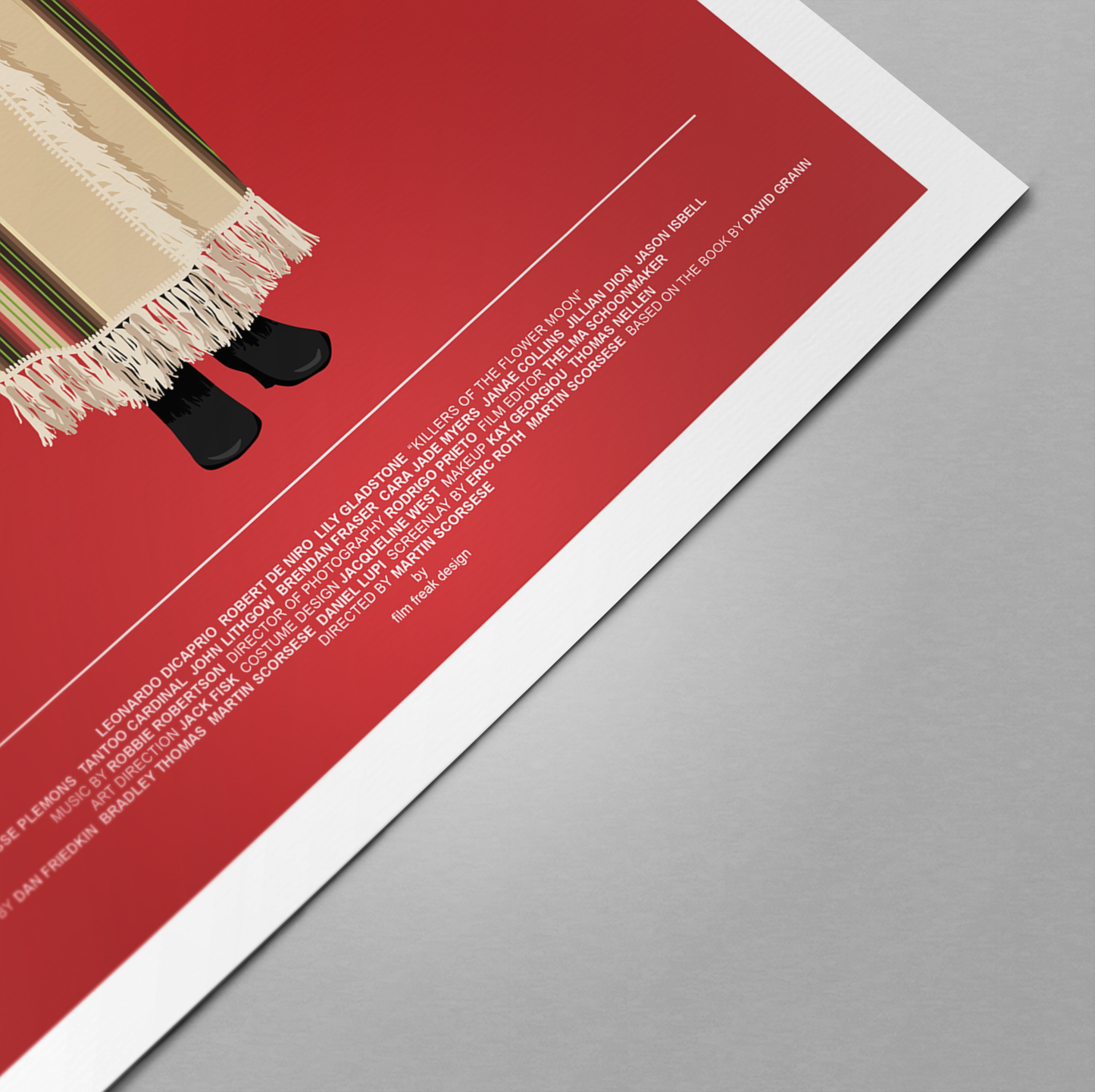 New poster! Killers of the Flower Moon Poster – Lily Gladstone Costume Illustration | Movie Fashion Print