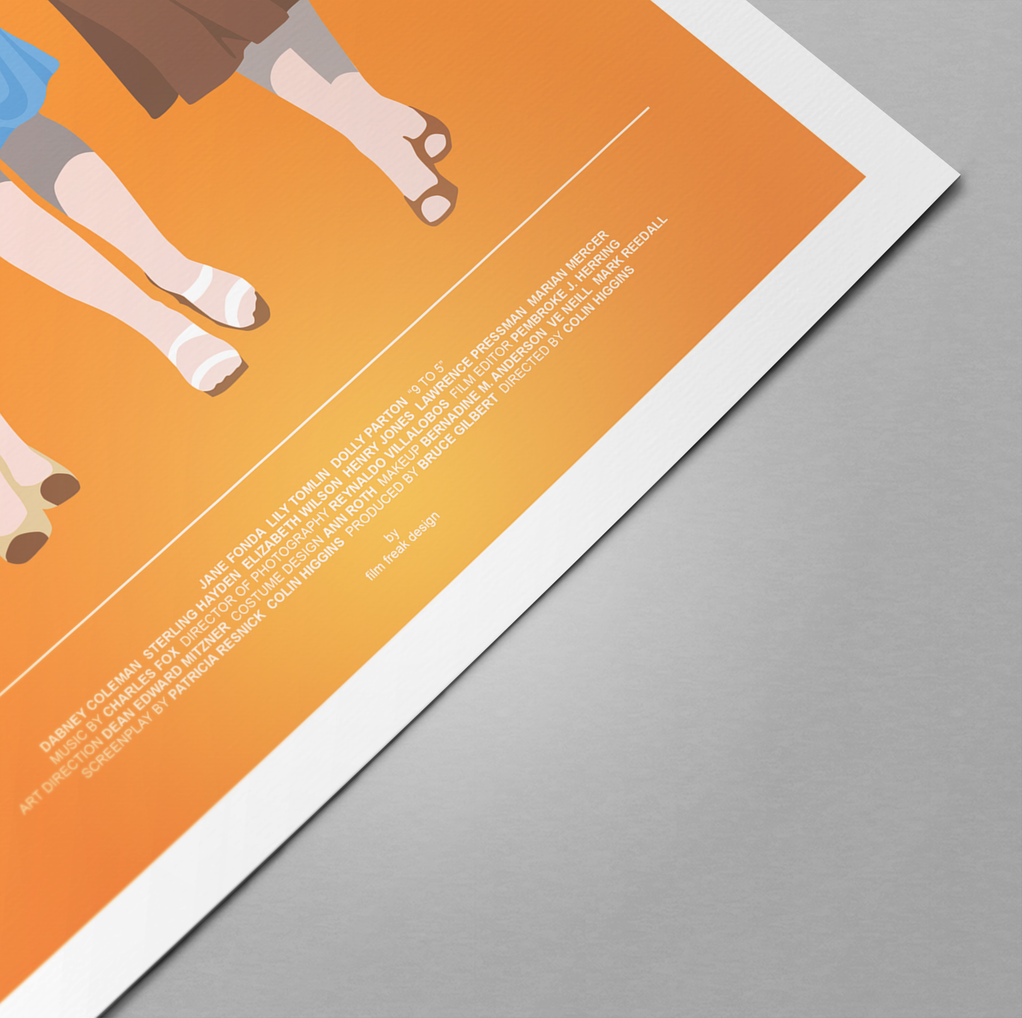 Nine to Five Fashion Print, Lily Tomlin, Dolly Parton, Jane Fonda, 9 to 5