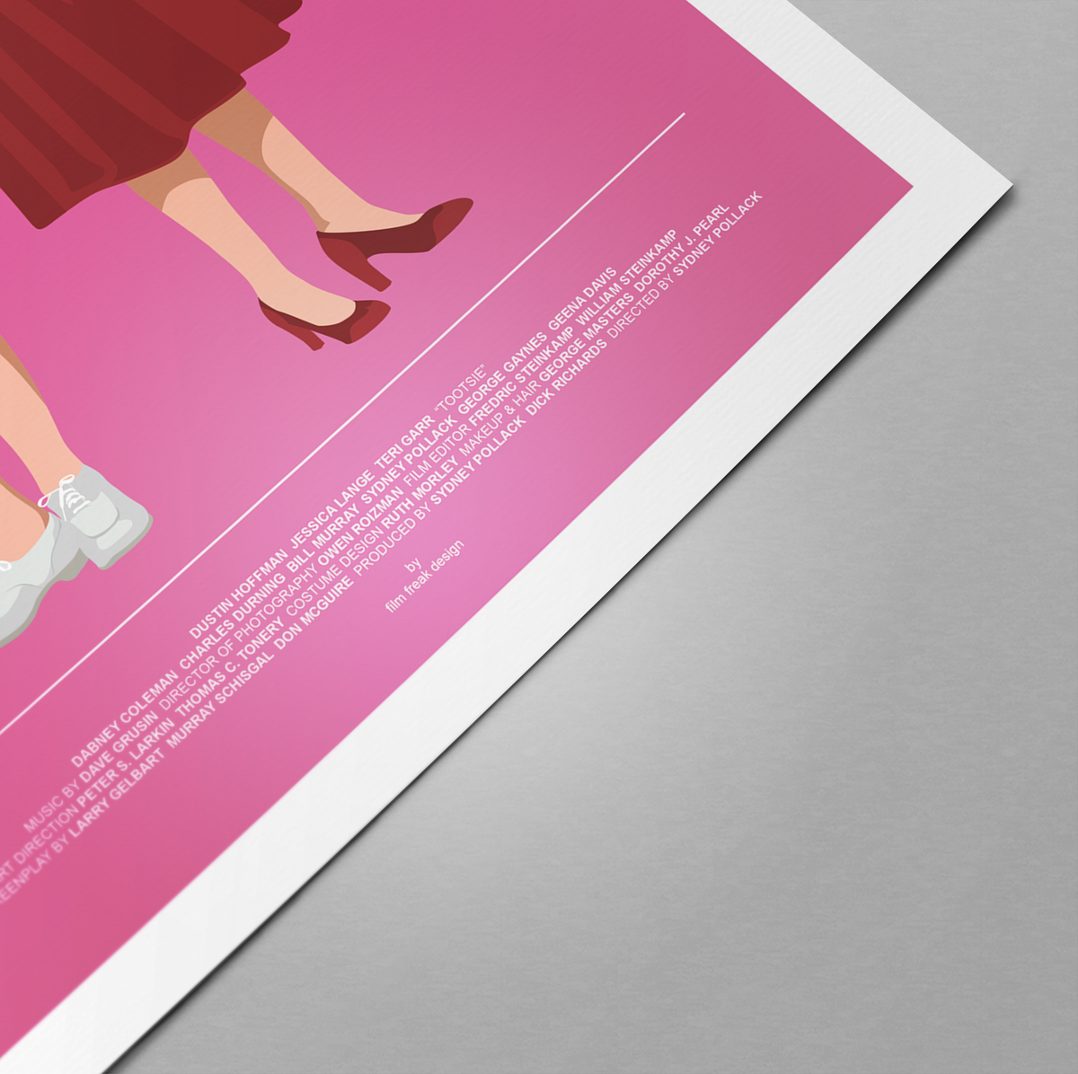 New poster! Tootsie 1982 poster, Dustin Hoffman as Dorothy Michaels, Jessica Lange as Julie Nichols