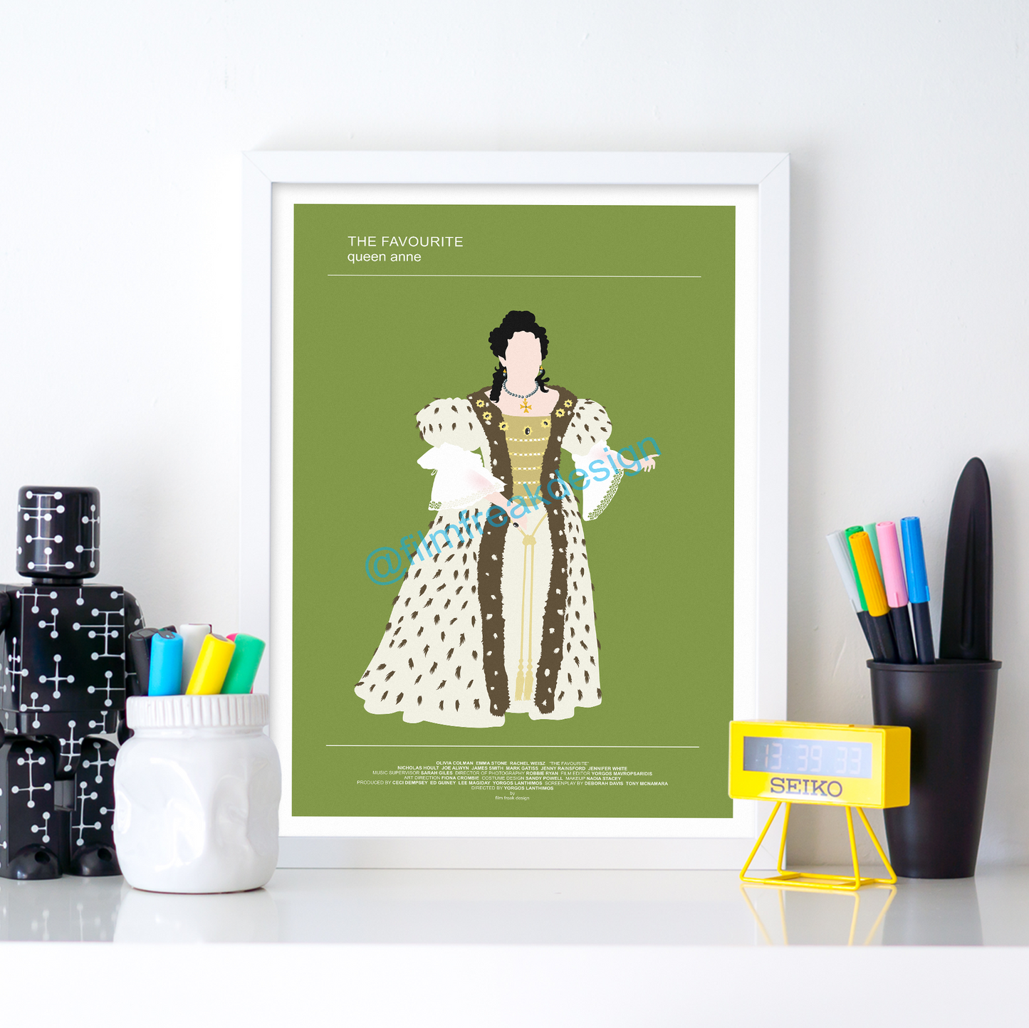 New item! The Favourite poster, Olivia Colman as Queen Anne, Yorgos Lanthimos