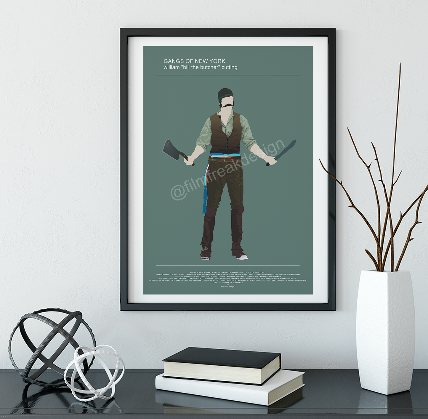 New item! Bill The Butcher, Gangs of New York poster - 2002