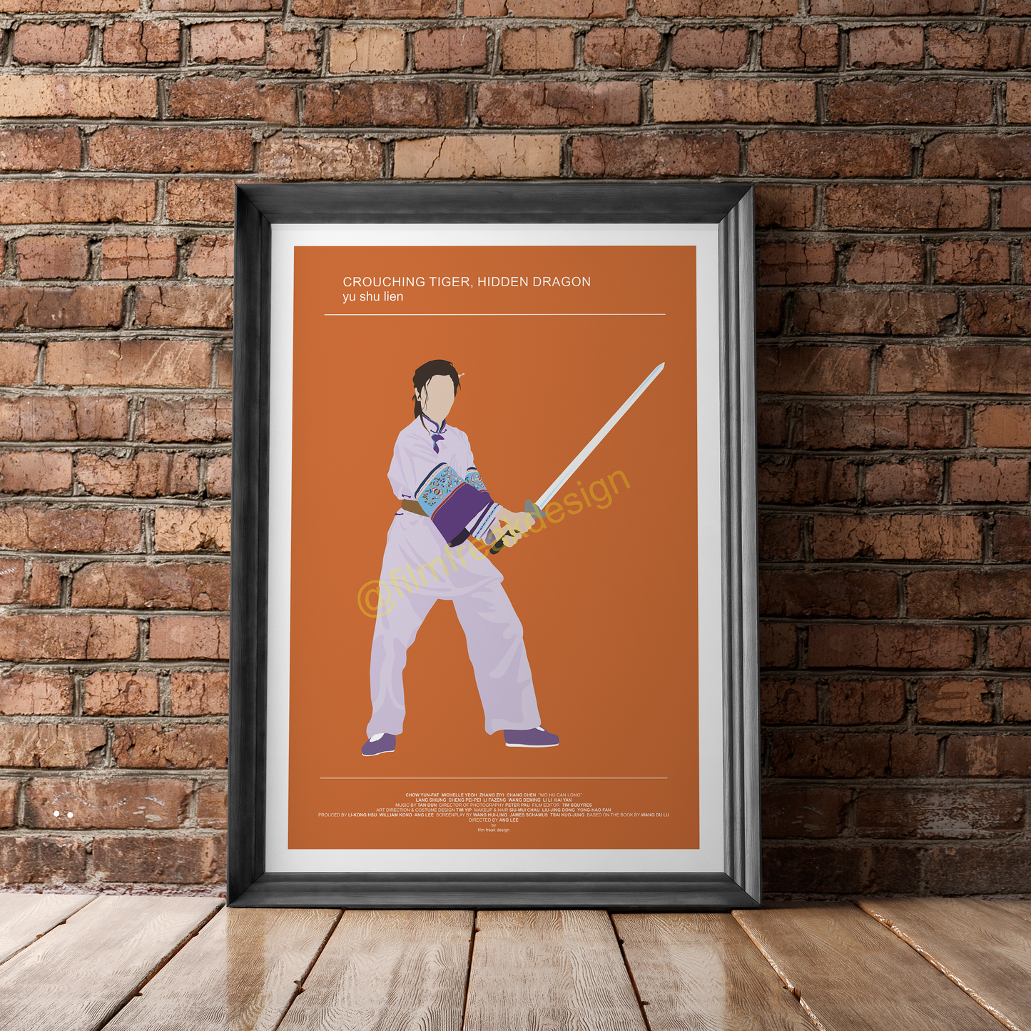 Yu Shu Lien from Crouching Tiger, Hidden Dragon, martial arts poster