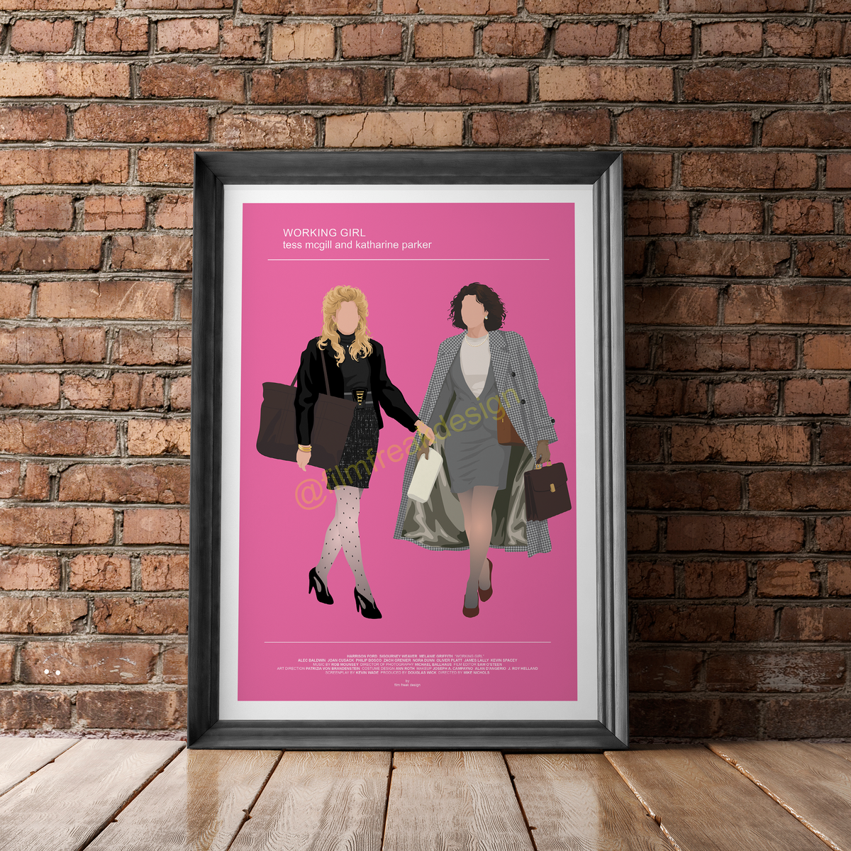 New Item! Working Girl fashion poster, Melanie Griffith and Sigourney Weaver