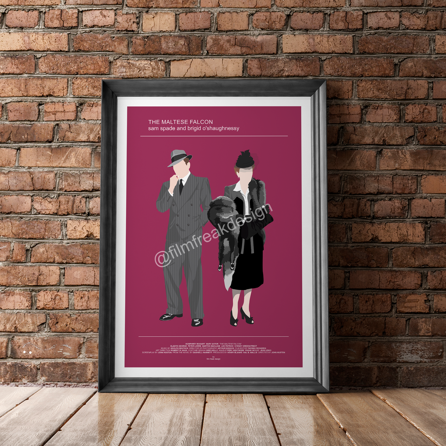 The Maltese Falcon movie poster, Femme Fatale Film Noir, Humphrey Bogart Mary Astor