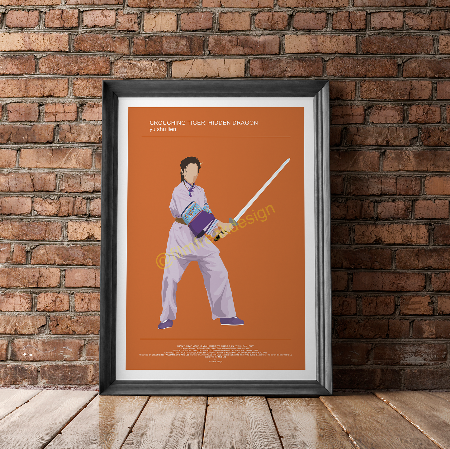 Yu Shu Lien from Crouching Tiger, Hidden Dragon, martial arts poster