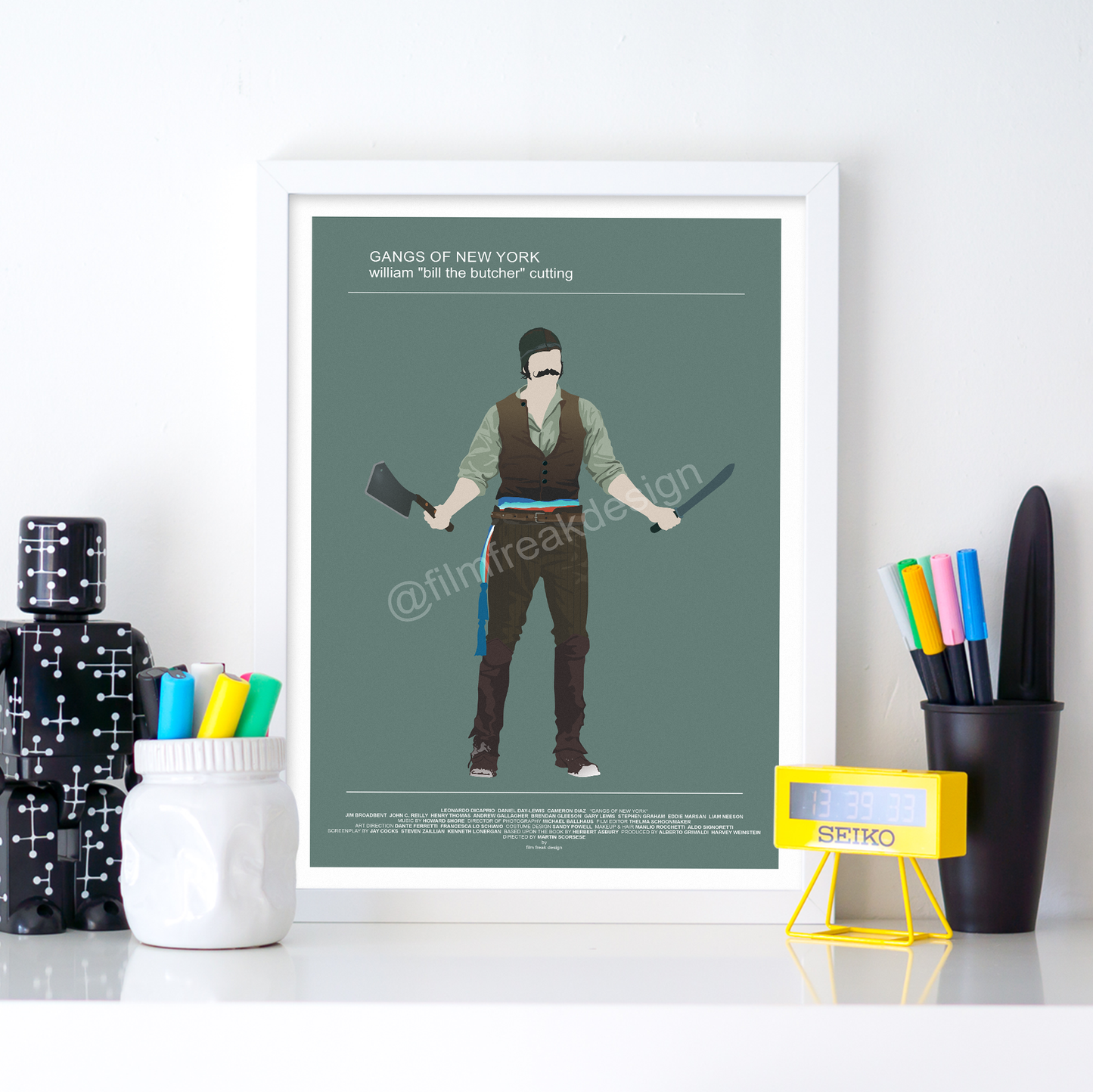 New item! Bill The Butcher, Gangs of New York poster - 2002