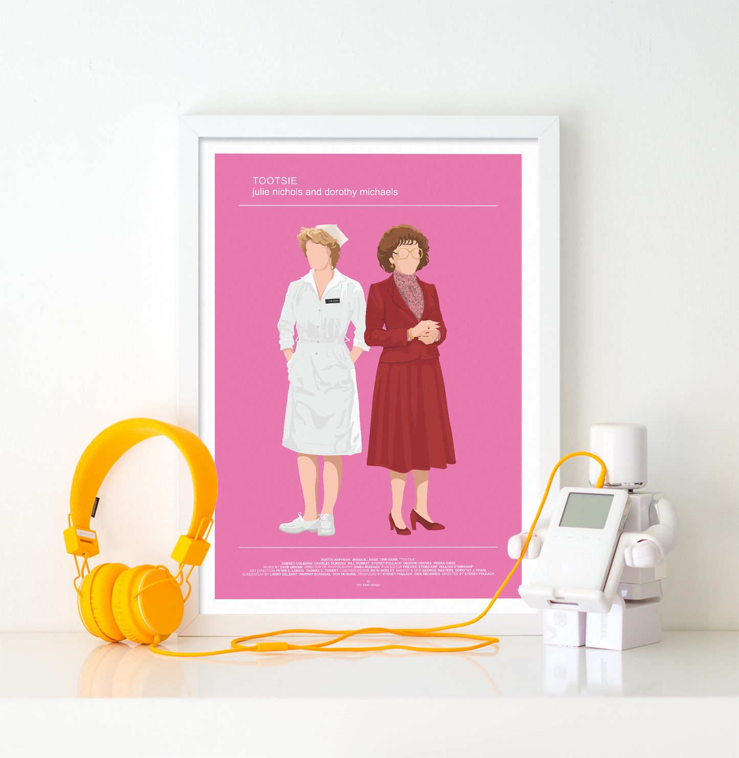 New poster! Tootsie 1982 poster, Dustin Hoffman as Dorothy Michaels, Jessica Lange as Julie Nichols