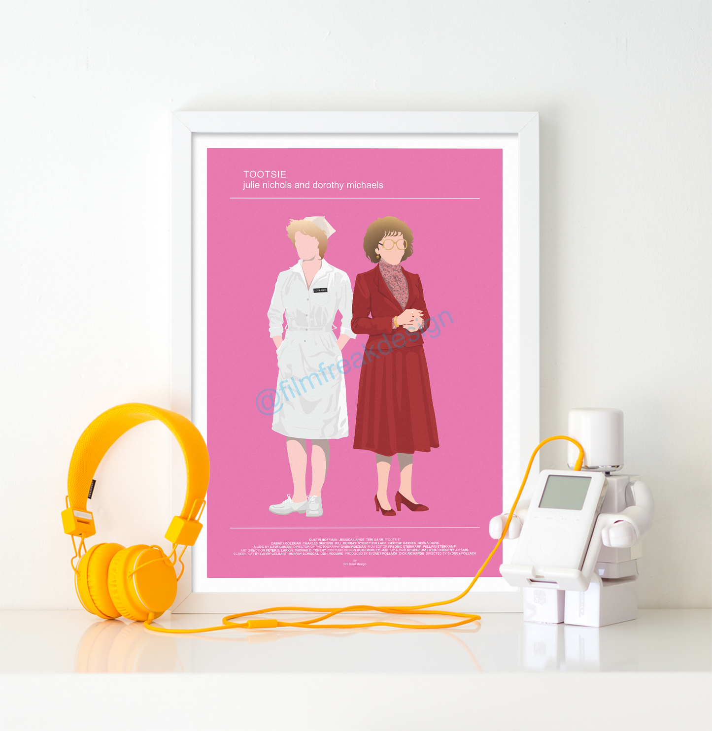 New poster! Tootsie 1982 poster, Dustin Hoffman as Dorothy Michaels, Jessica Lange as Julie Nichols