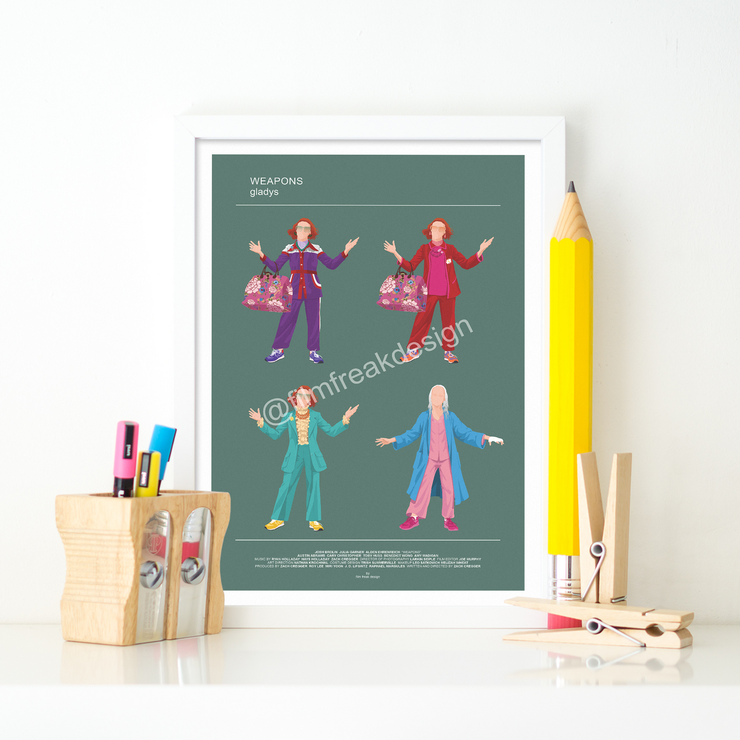 New! Weapons Poster – Amy Madigan as Tia Gladys Costume Illustration | Horror Movie Fan Art