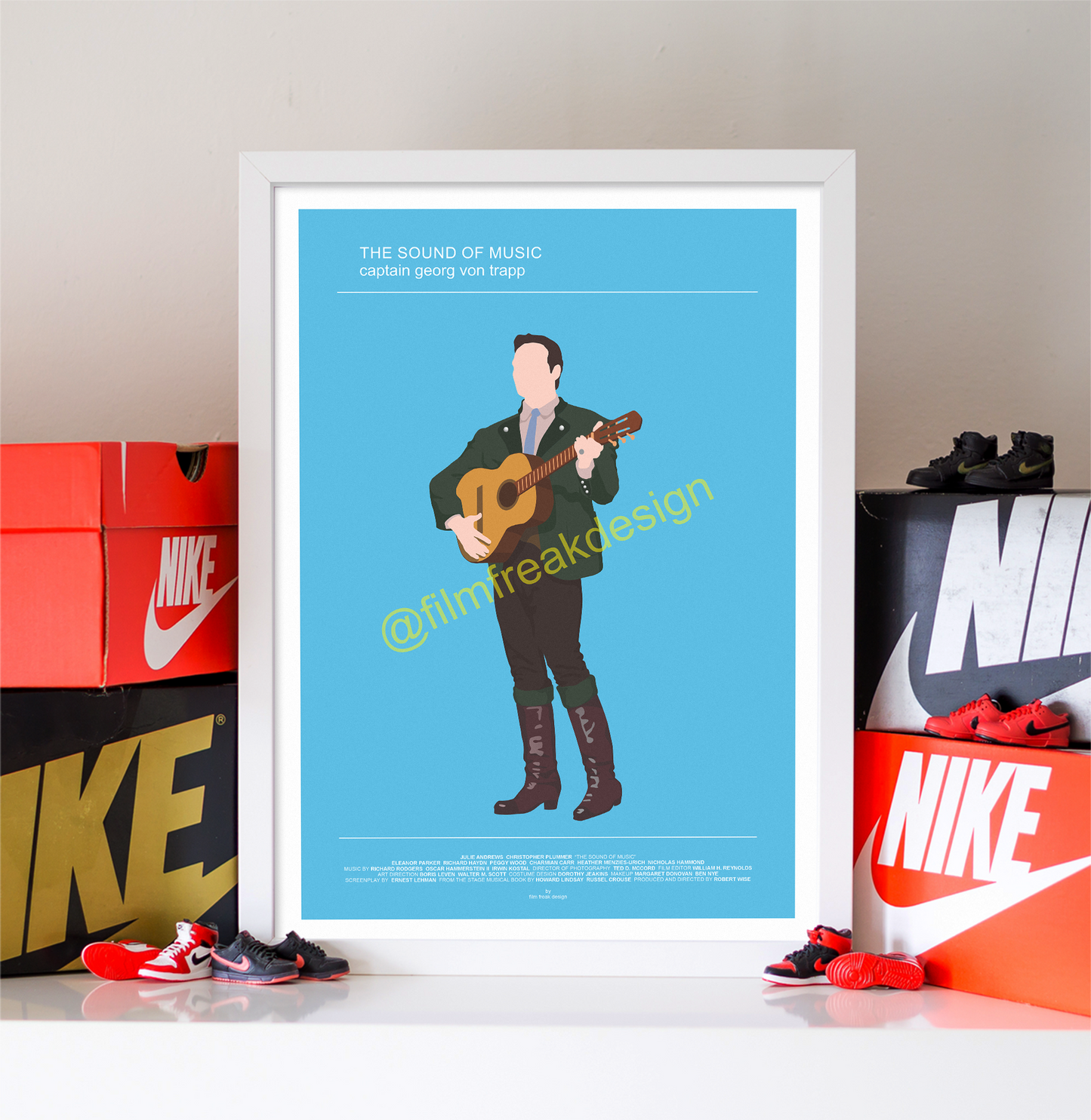 The Sound of Music Set of 2 minimalist movie posters