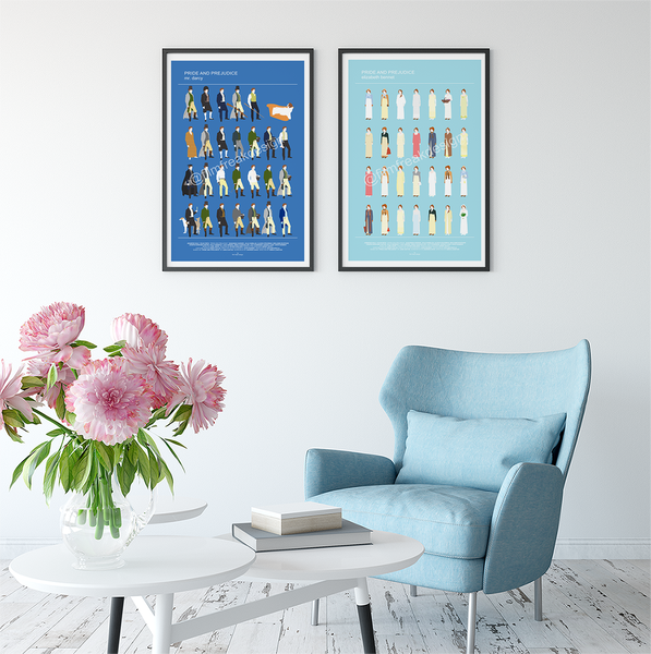 Mix and match 2 prints, Living Boutique Style, Fashion poster Hanukkah gift