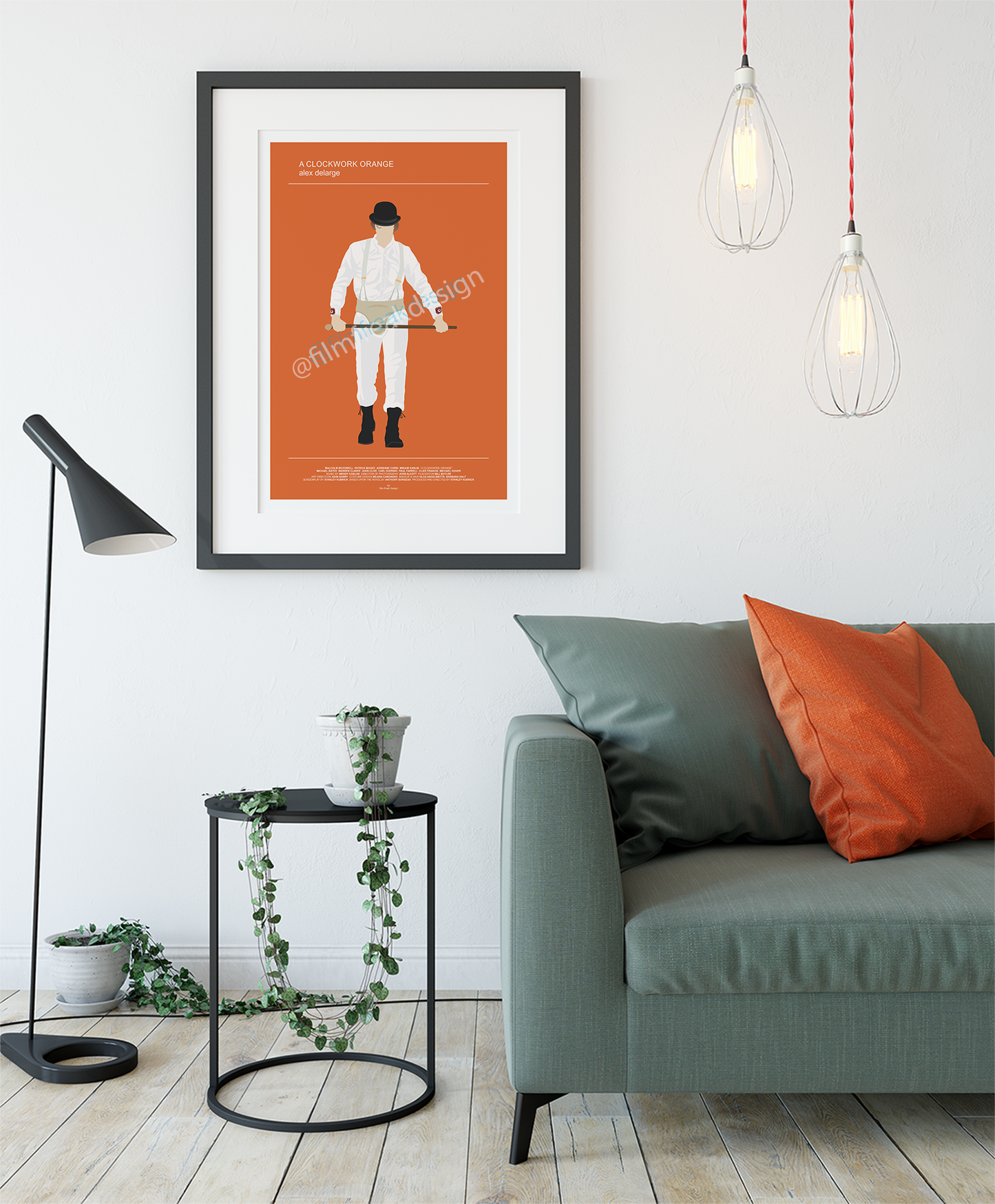 Alex from A Clockwork Orange, Stanley Kubrick poster