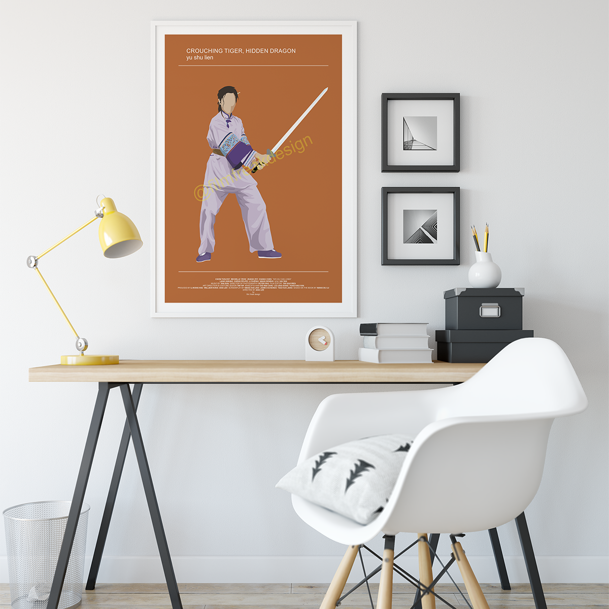 Yu Shu Lien from Crouching Tiger, Hidden Dragon, martial arts poster