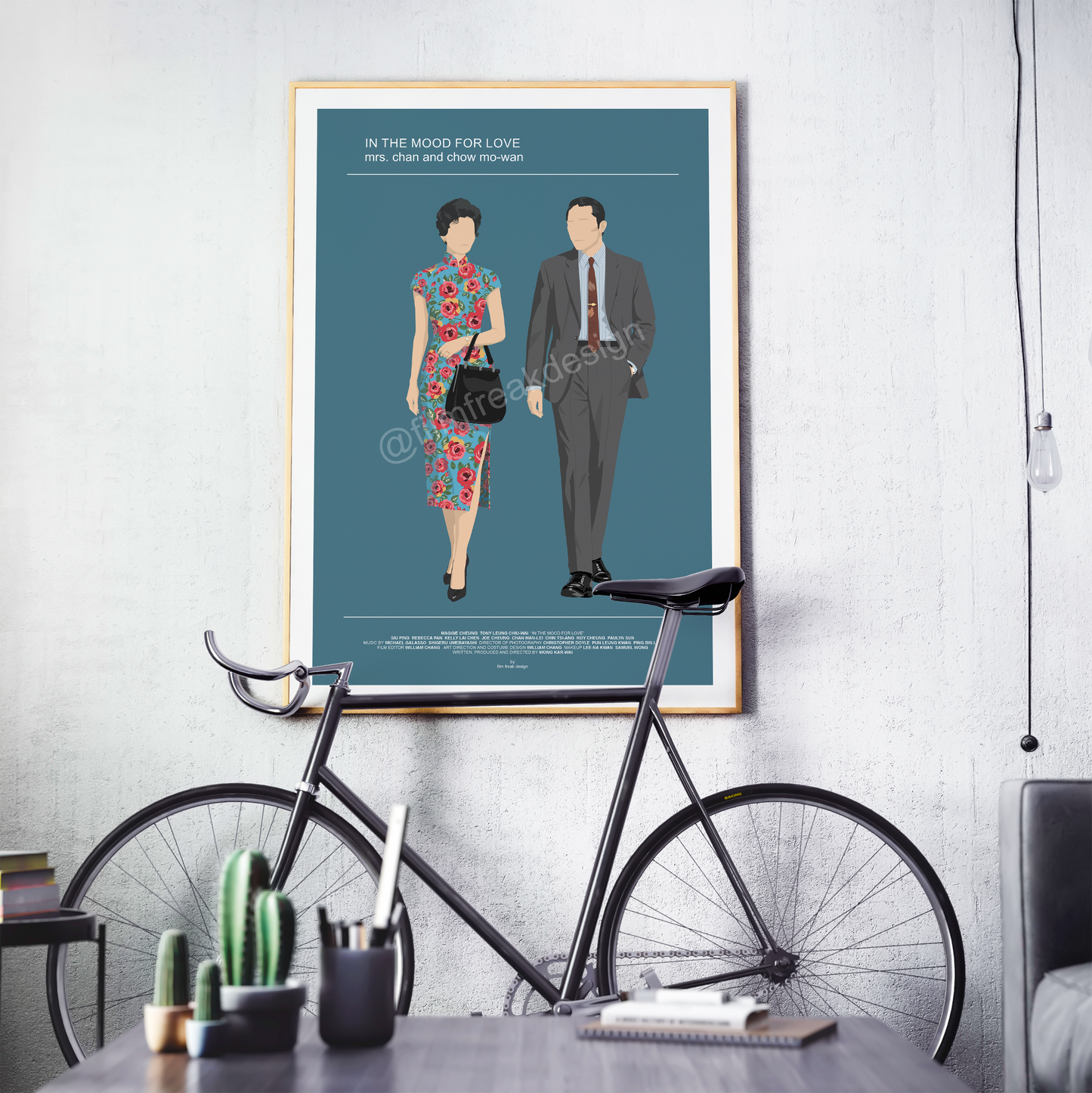 New item! In the Mood for Love Poster, Wong Kar-wai Movie Art Print, Maggie Cheung & Tony Leung Illustration, Hong Kong Cinema Wall Decor, Gift for Film Lovers